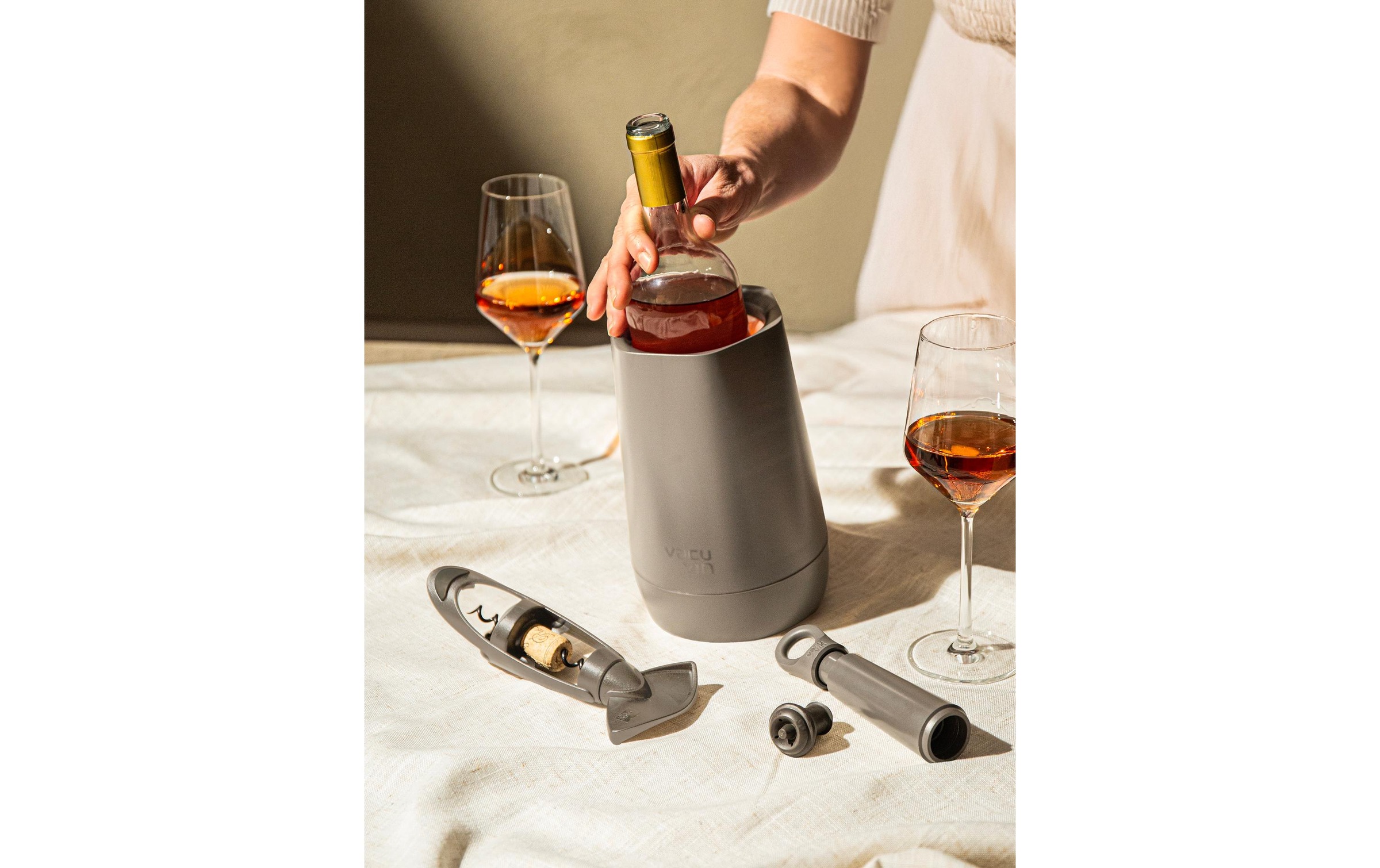 VACUVIN Seau à vin »Host Graphite 4-teilig«