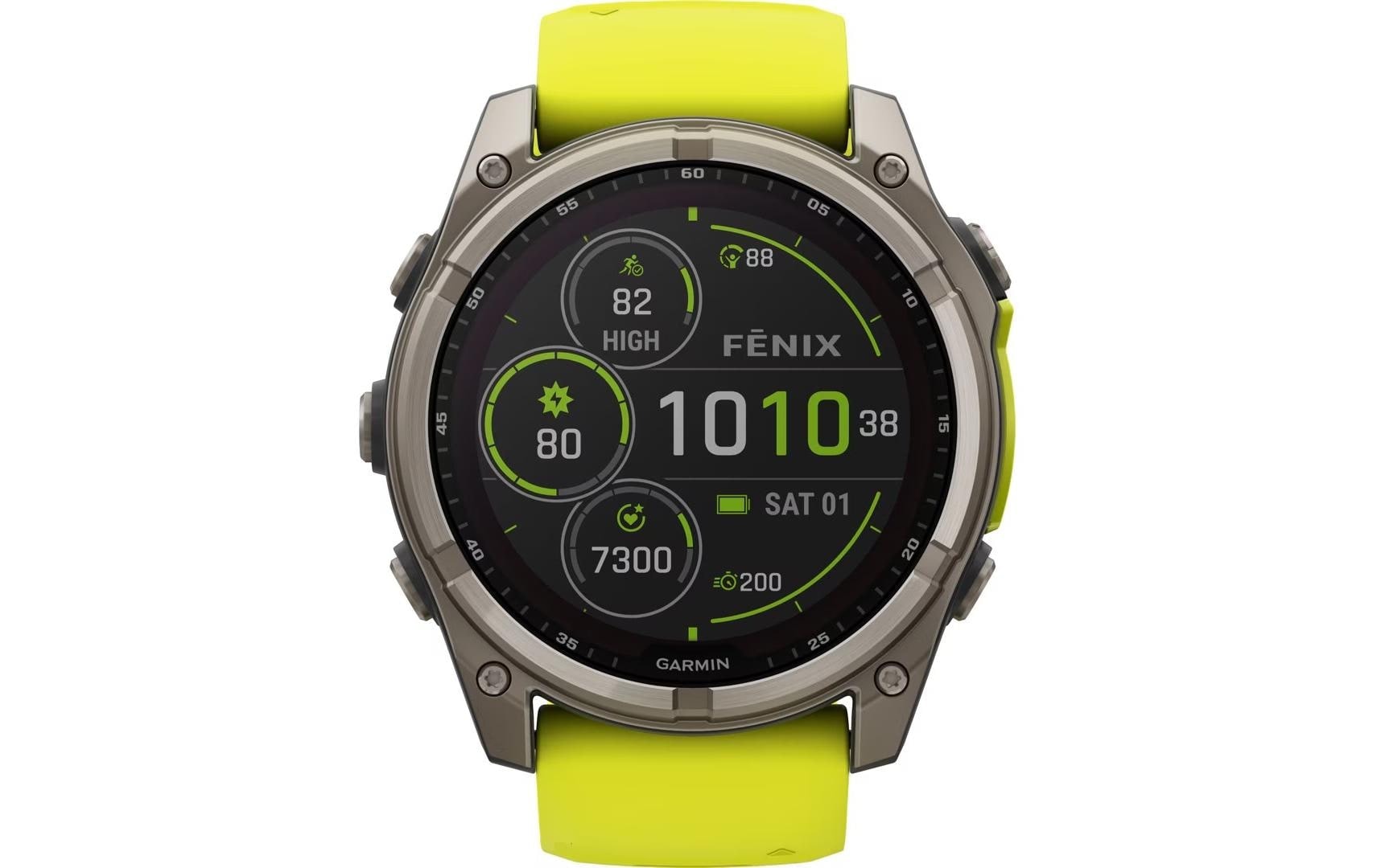 Garmin Smartwatch »Fenix 8 Solar Sapphire«(/ 1,4 ″)