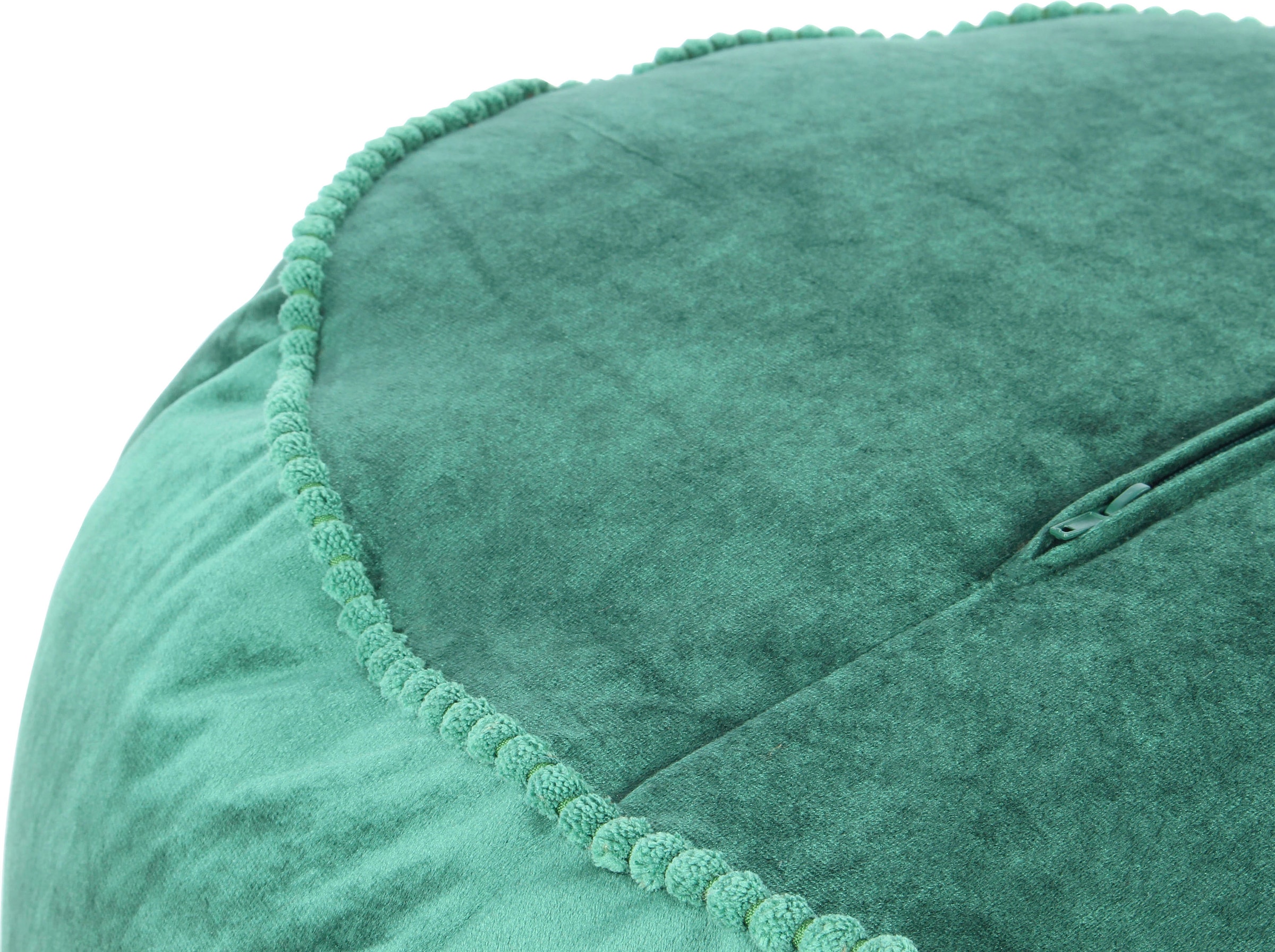 Kayoom Sitzhocker »Pouf Taj Mahal 325, trendige samtige Oberfläche« 1 Stk. tlg. samtweich, farbig, modern, orientalisches Design