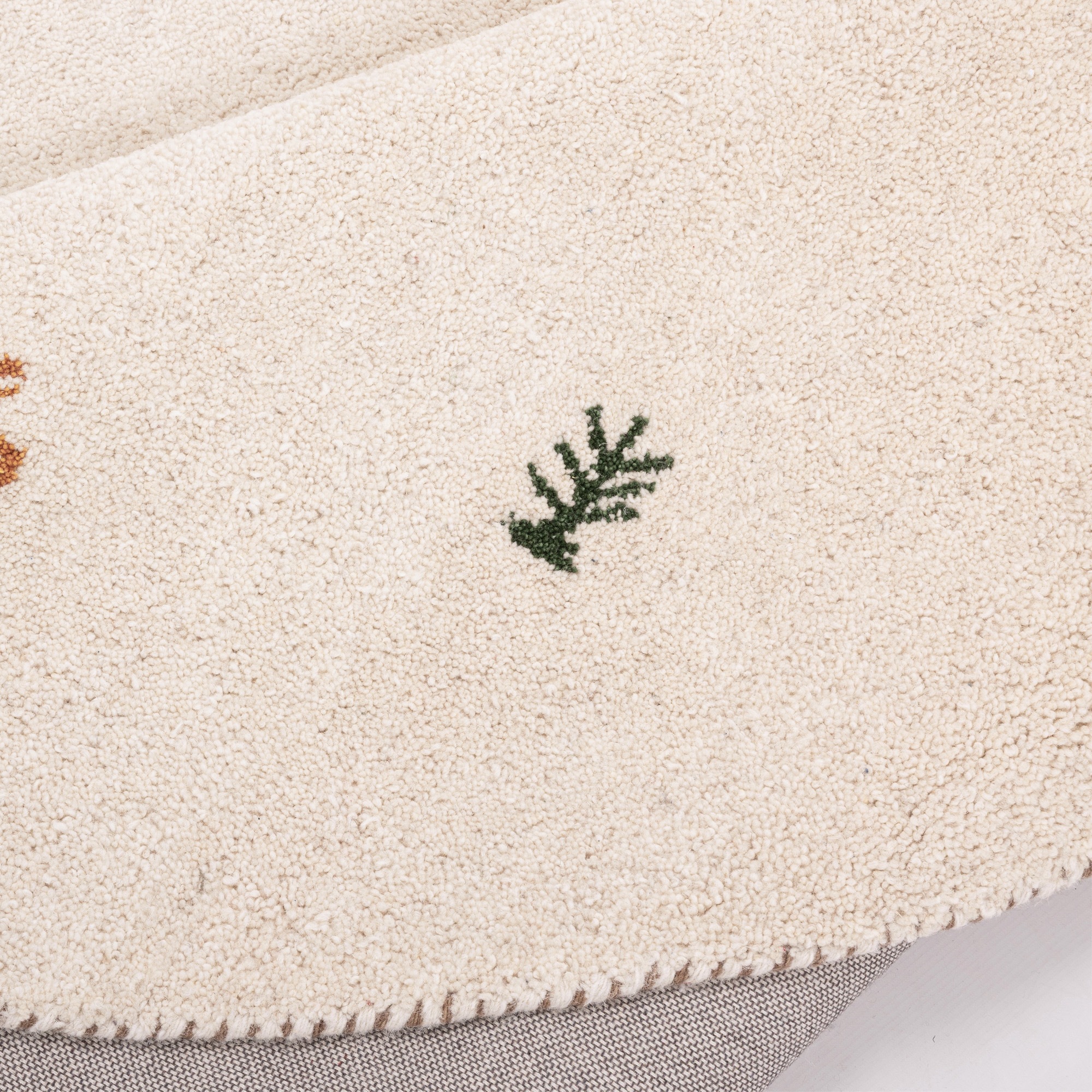 THEKO Tapis en laine »Gabbeh Motiv, Handgefertigt, Teppich, Tiermotiv, reine Wolle« Rond 14 mm Höhe laine pure, salon, chambre, salle à manger