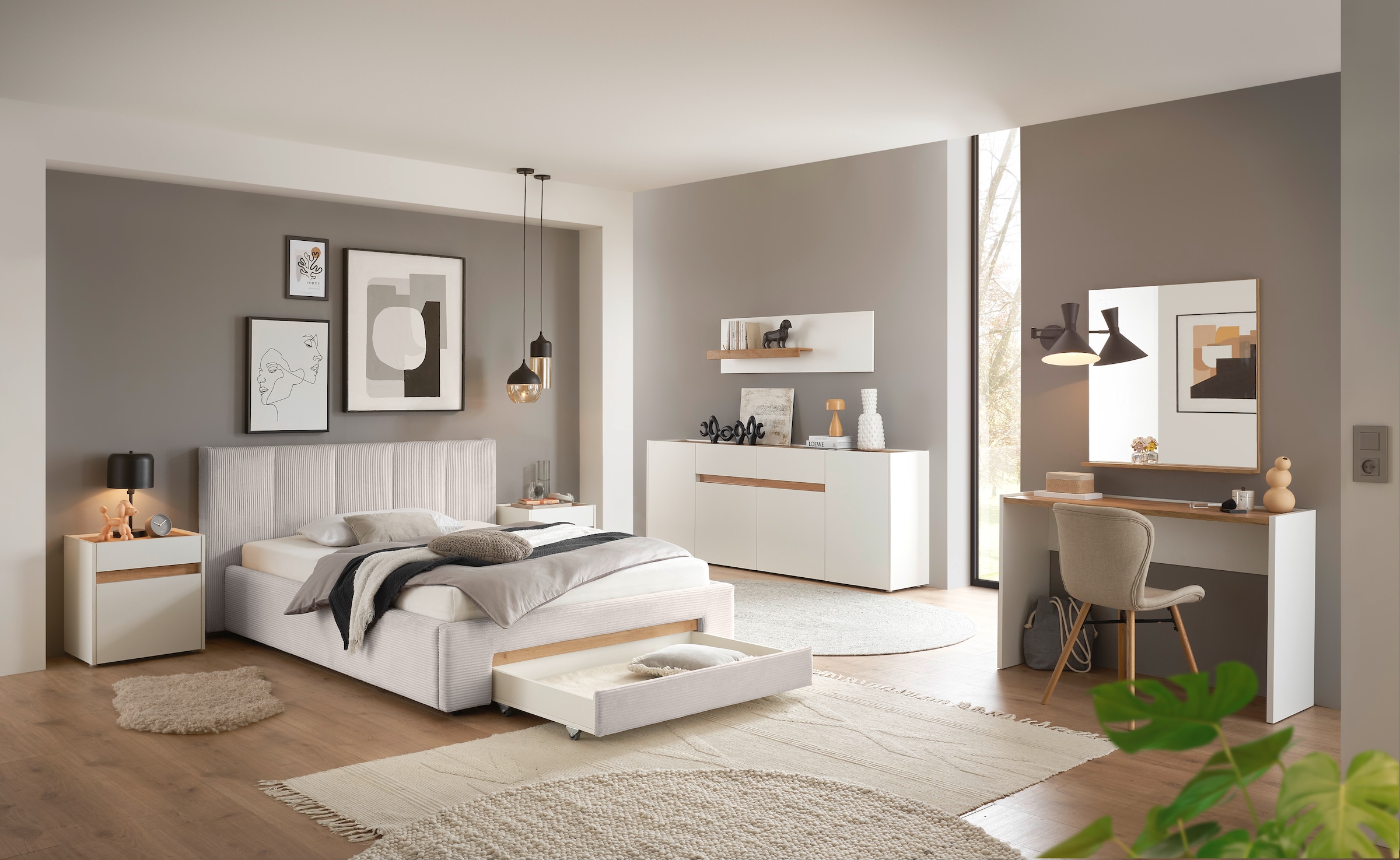 INOSIGN Table de nuit »CiTY/GiRON, Nachttisch, Nachtschrank, Bestellschrank, Nachtkonsole« in zwei Farben erhältlich, Stauraumfach und Schublade