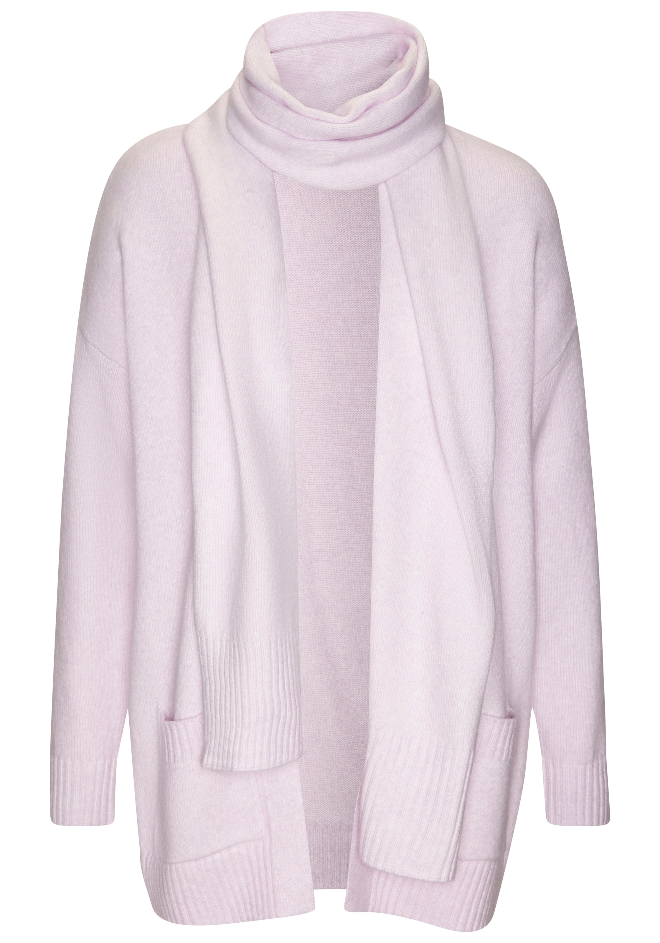 Vivance Strickjacke Set, mit Schal,  aus kuscheliger Strickqualität, Cardigan