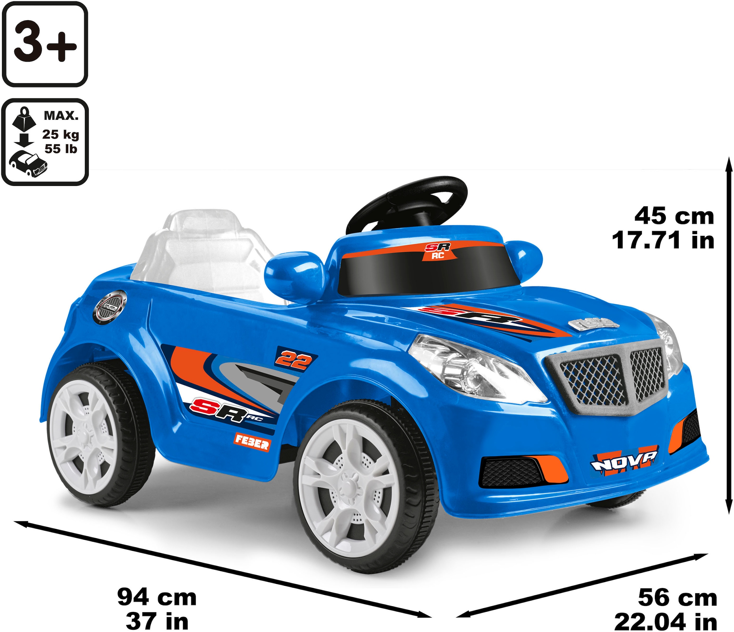 Feber® Elektro-Kinderauto »Feber Twinkel Car R/C CE« ab 3 Jahren
