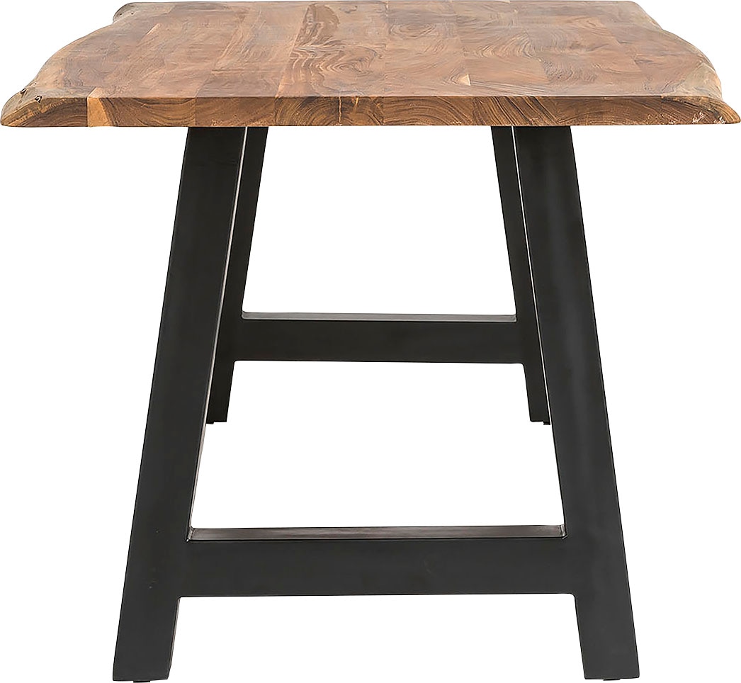 SalesFever Esstisch »Designer-Tisch für stilvolle Mahlzeiten« Zweifach gewachstes, geöltes Massivholz