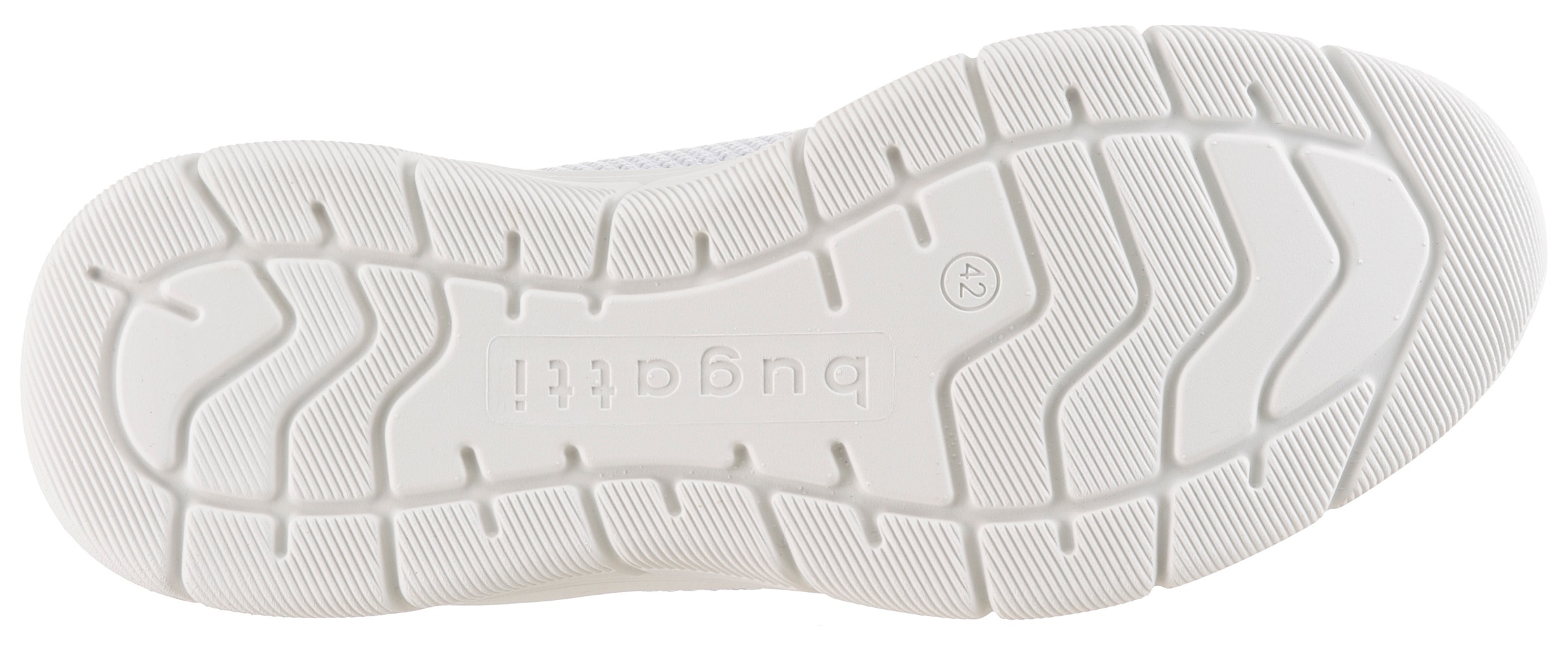 bugatti Slip-On Sneaker  , Freizeitschuh, Halbschuh, Slipper mit elastischen Schnürsenkeln