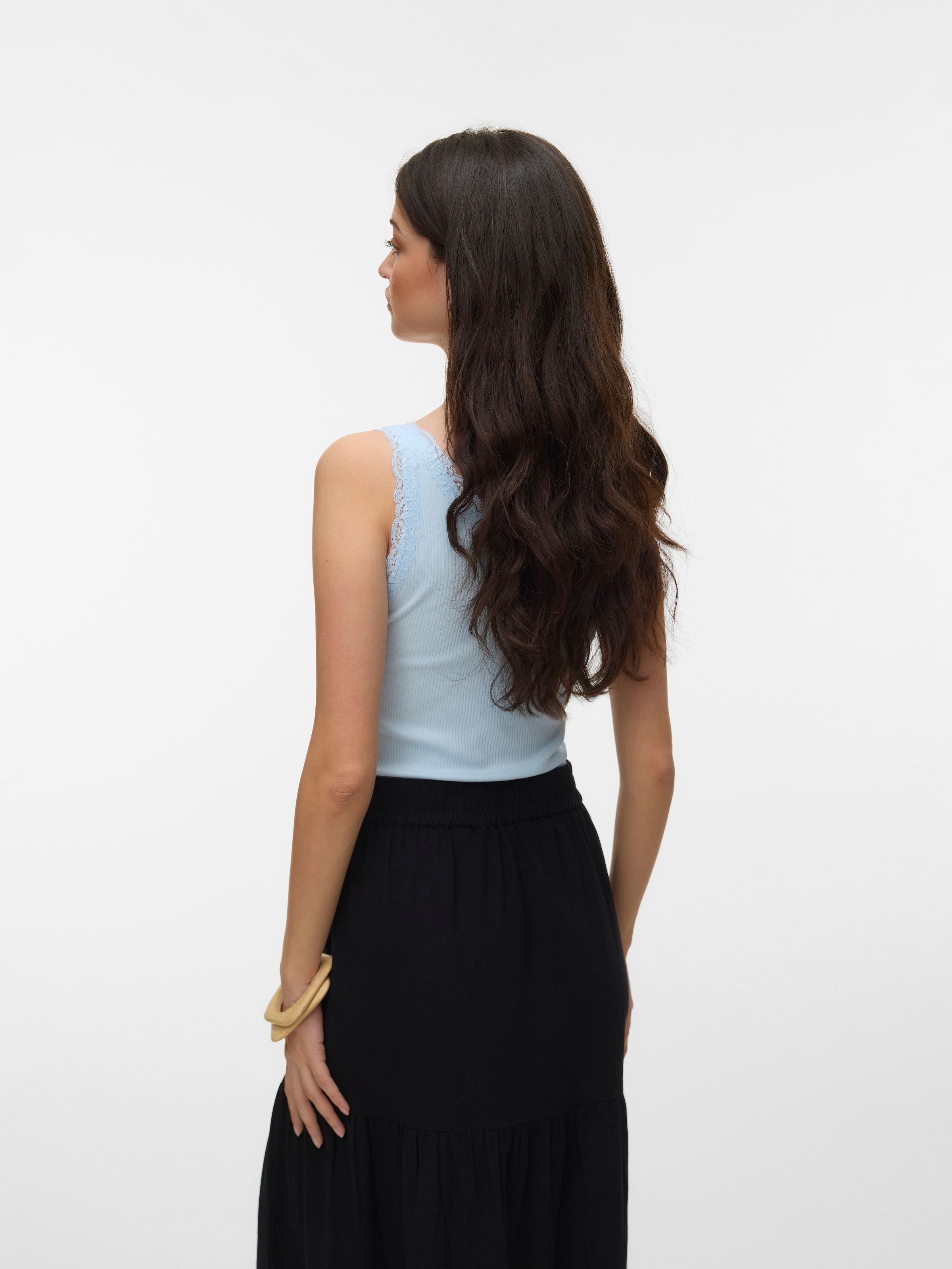 Vero Moda Débardeur »VMNANA LACE TANK TOP JRS NOOS« mélange de coton