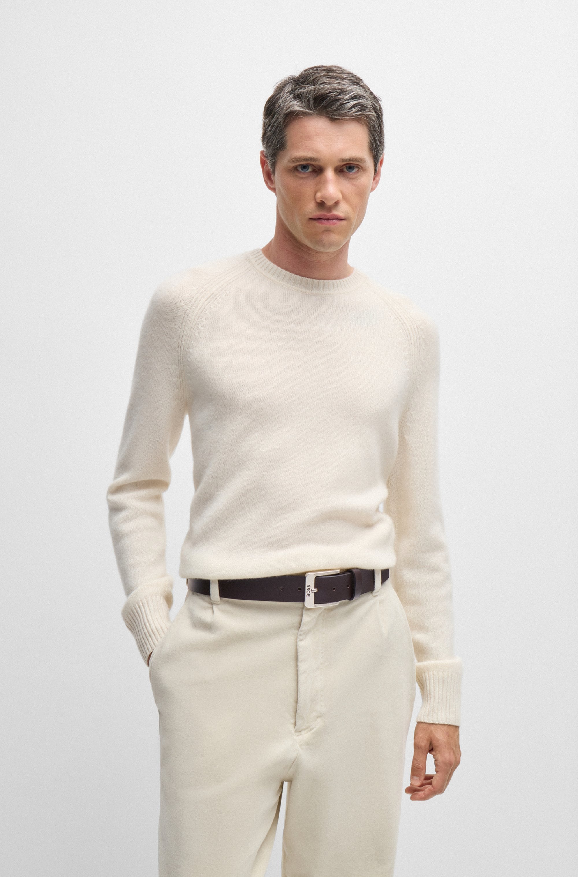 BOSS Ledergürtel »Jemio_Sz40« mit BOSS Schriftzug