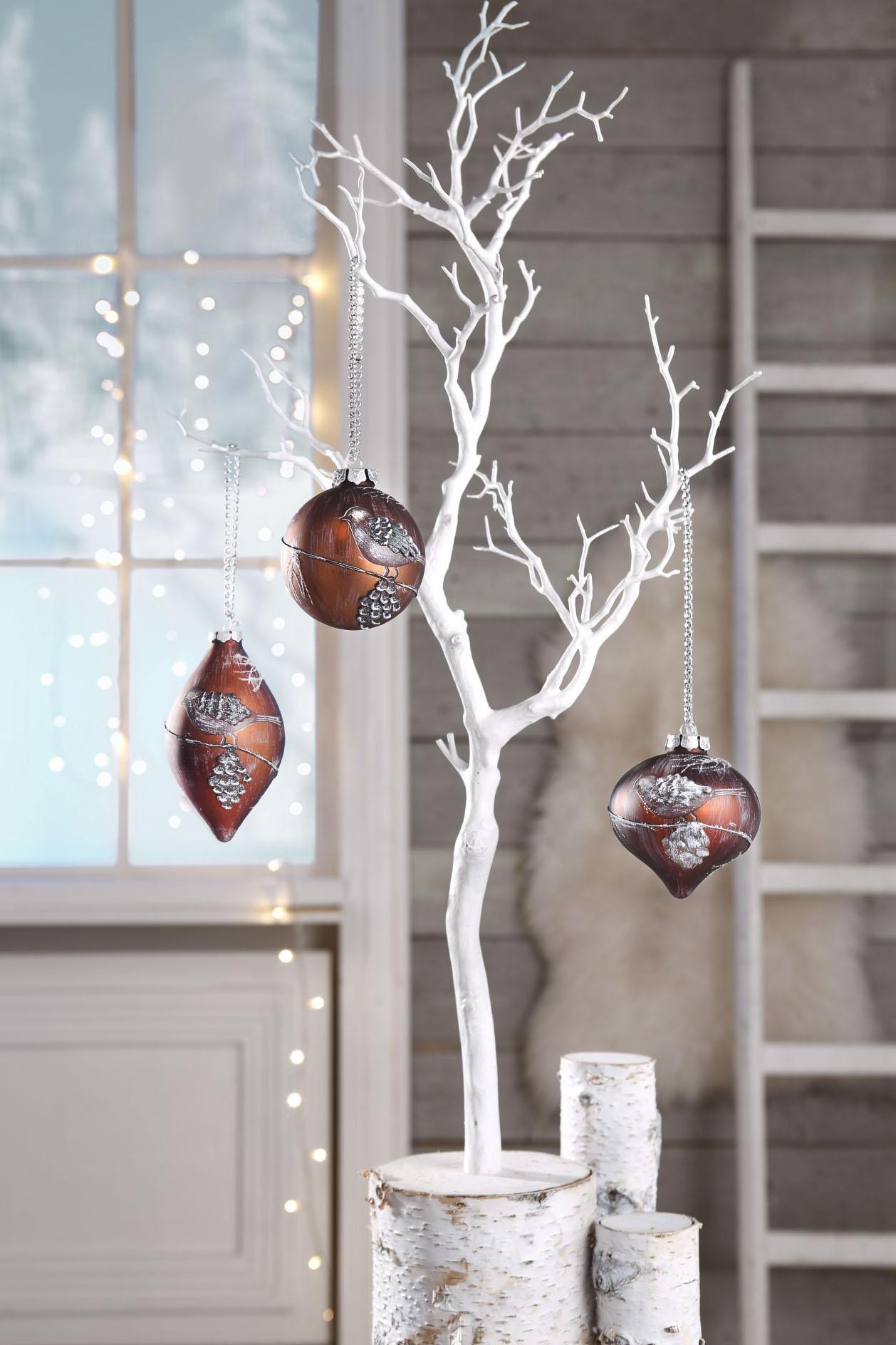 my home Winterliche Kunstpflanze »Weihnachtsdeko« Deko-Ast