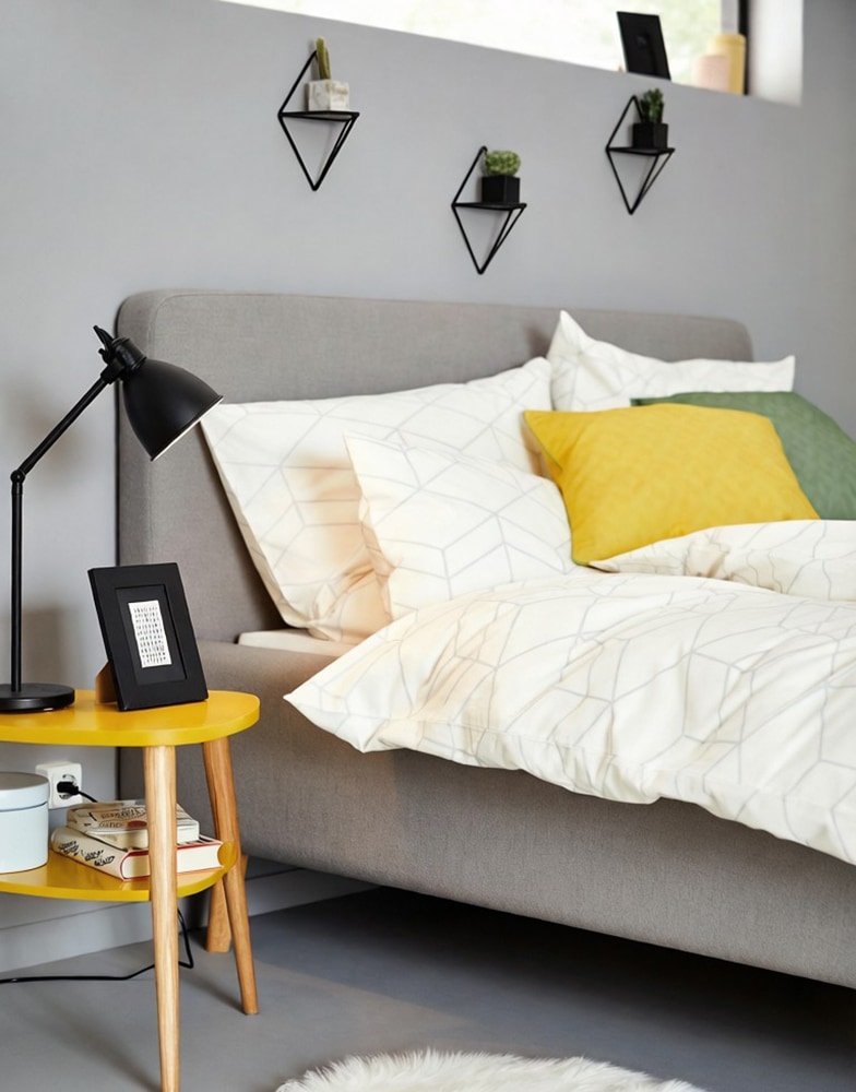 GOODproduct Étagère murale décorative »Rauten Rudel in modernen, dezenten Farbkombinationen« Set, 5 cuis tlg. Dekoregal, Wanddeko, aus Metall und MDF, 5tlg.Set