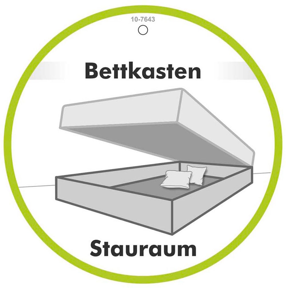 Jockenhöfer Gruppe Lit boxspring »Casa Grande in der Breite 240cm, Familienbett mit Bettkasten (1.000 L)« matelas TTFK 7 zones, surmatelas KS, différents degrés de fermeté au choix