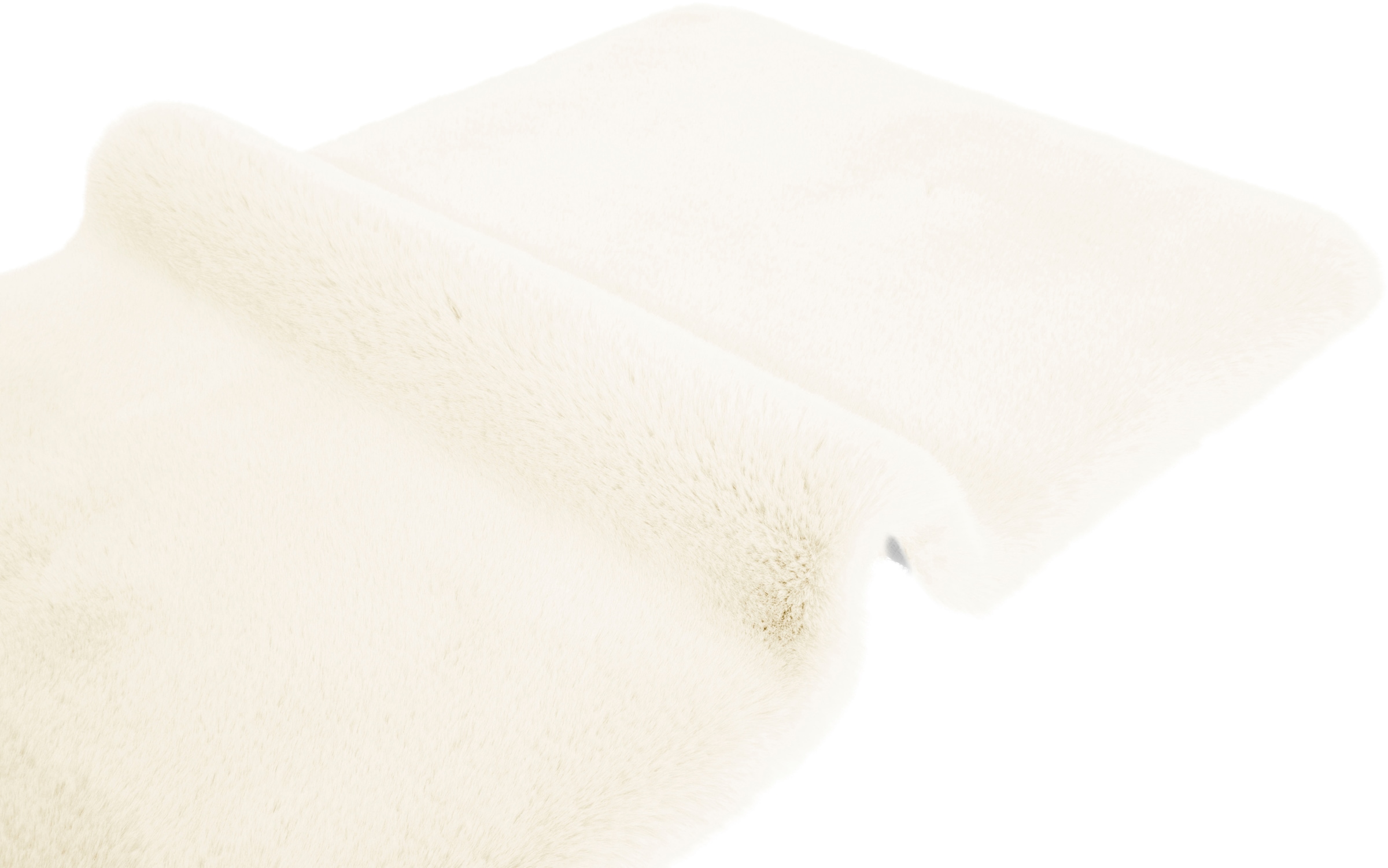 GOODproduct Tapis de bain »Rabbit Badematten, Badvorleger, Badezimmer Teppich« Höhe 30 mm Kaninchenfell-Haptik, Badteppich, rechteckig, rund & als 3-tlg. Set