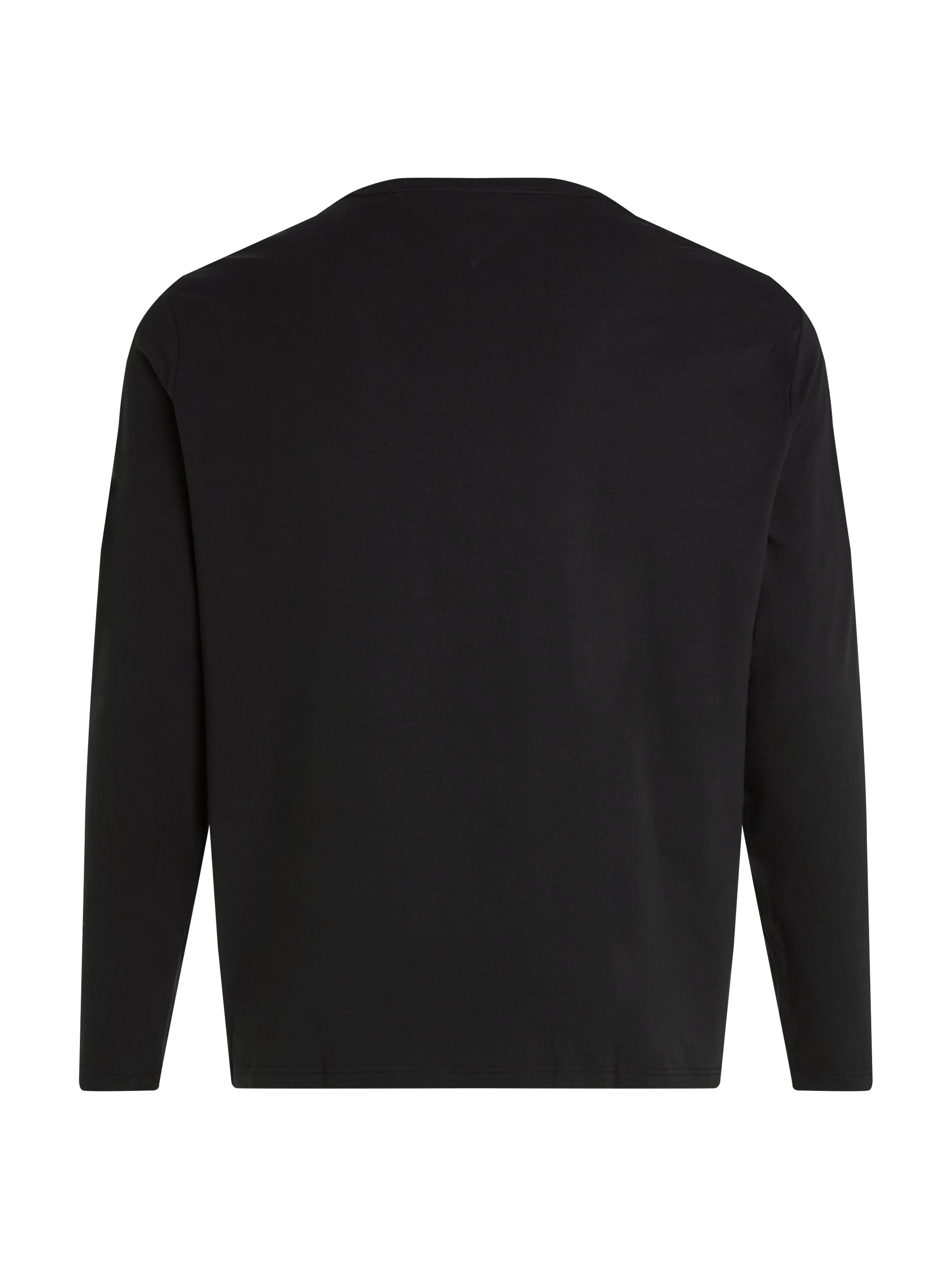 Tommy Hilfiger Big & Tall T-shirt à manches longues »BT-STRETCH SLIM FIT TEE-B mit Rundhals und Logo« unifarben, casual, slim fit, Baumwollmix, Rundhals, grosse Grössen