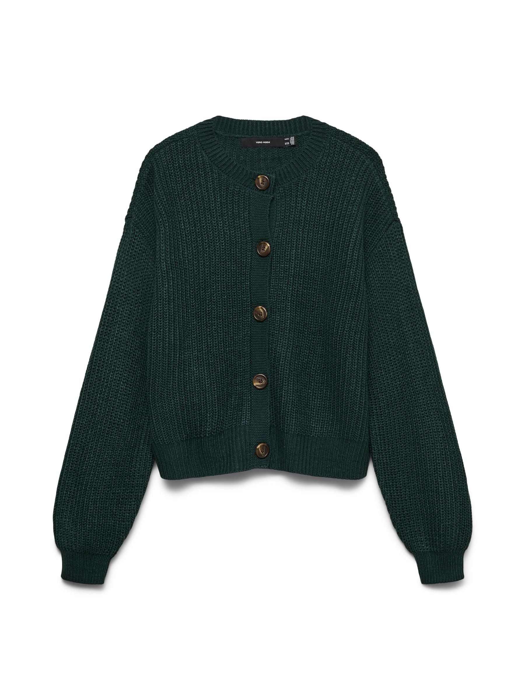 Vero Moda Veste en tricot »VMLEA LS O-NECK CARDIGAN NOOS« fibre synthétique, coupe ample
