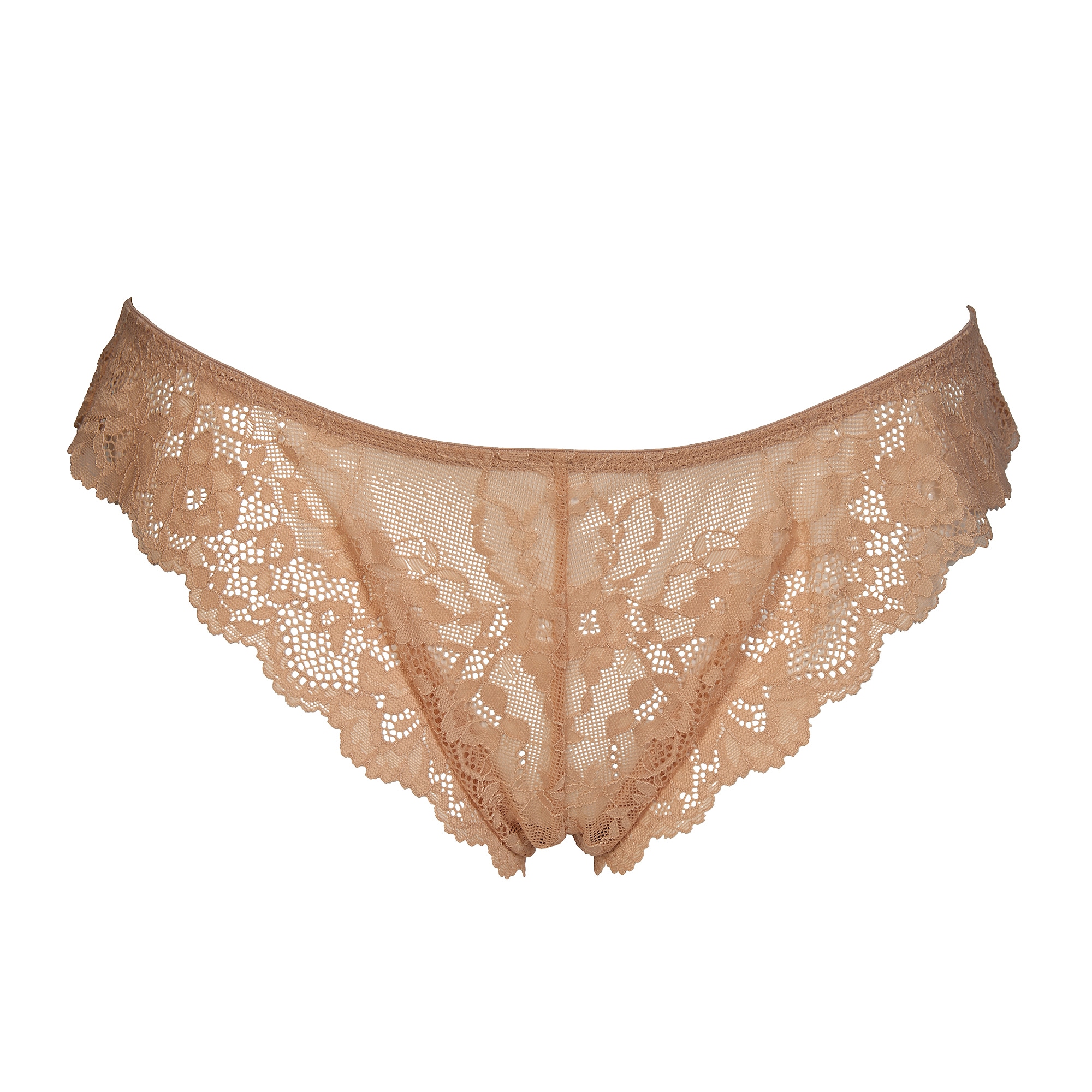 After Eden Slip brésilien mit floraler Spitze, feminin, bequem, weich, elastisch, eng