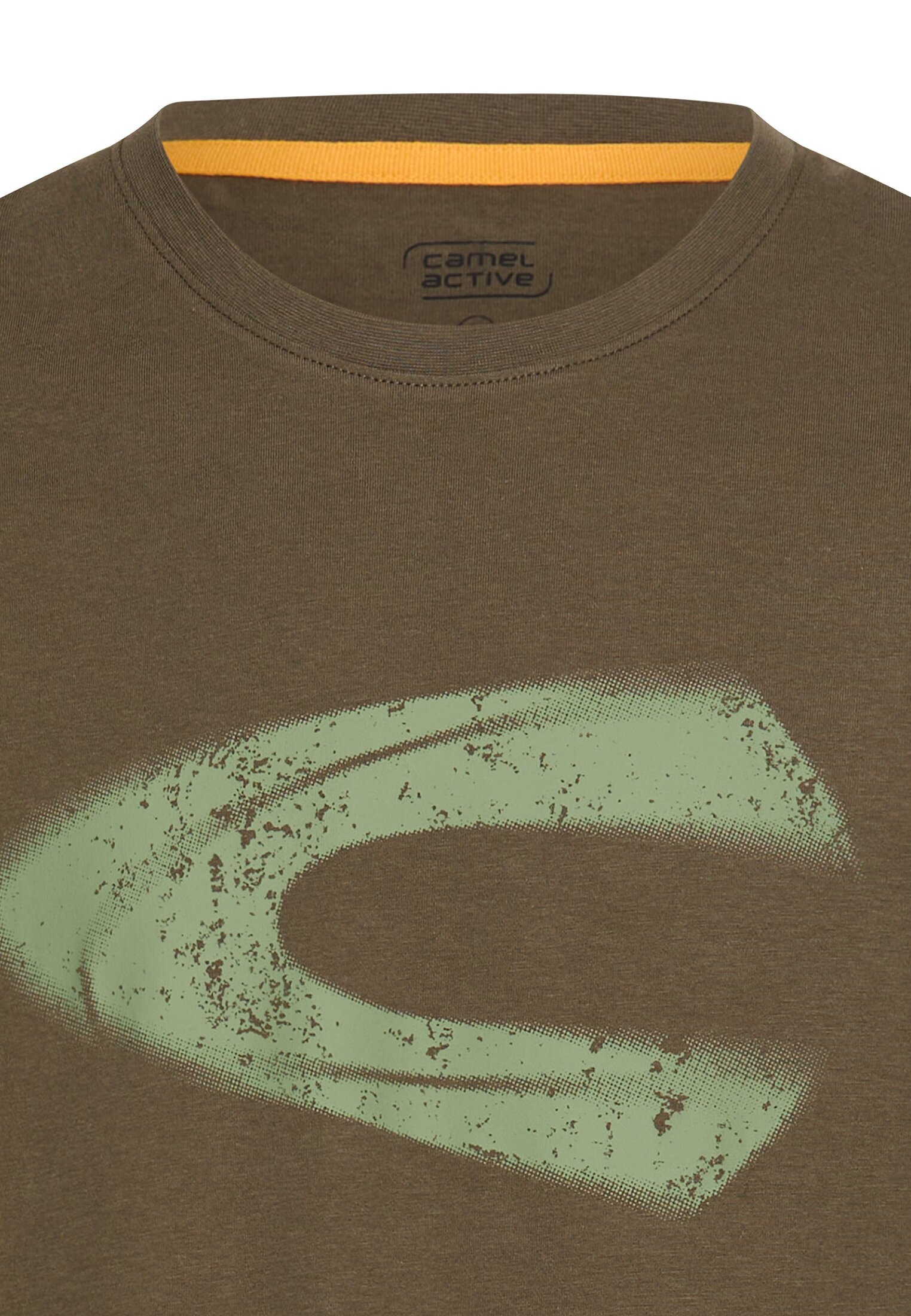 camel active T-shirt à manches courtes t-shirt d'été avec impression logo