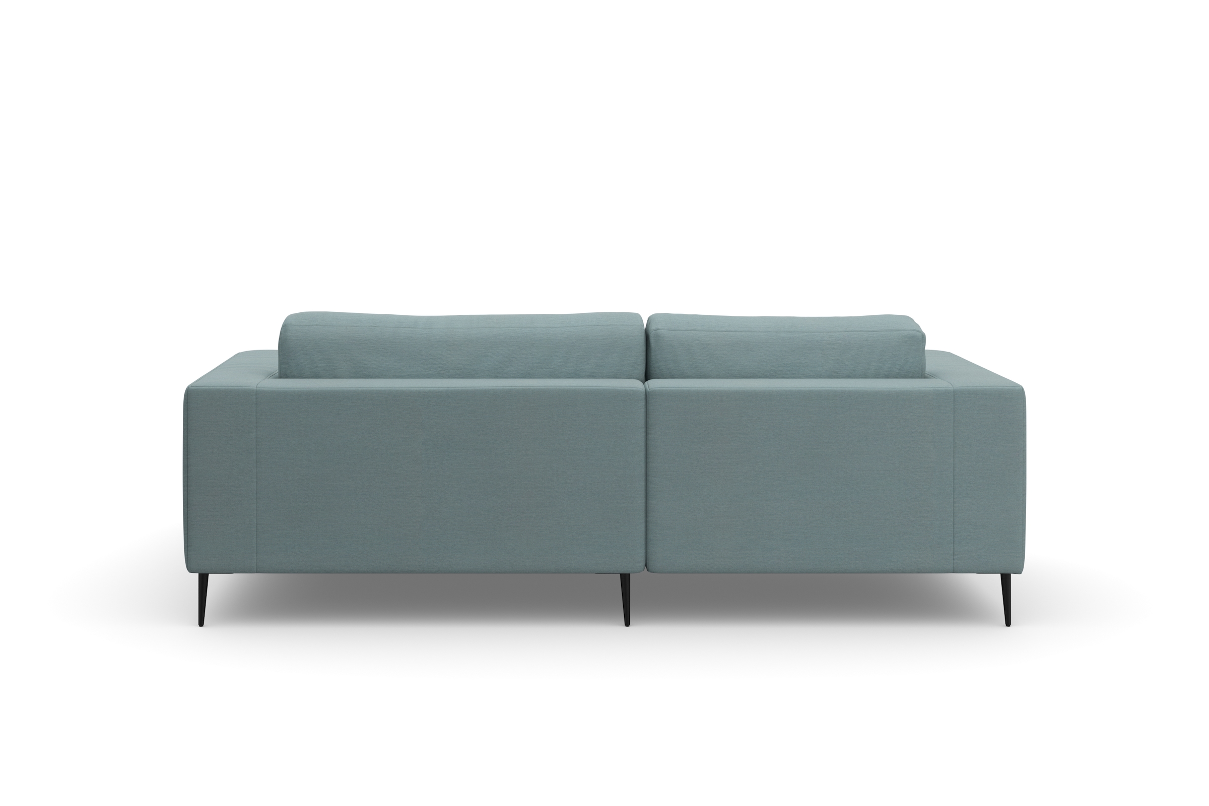 DOMO collection Canapé d'angle »Modica kompakt und elegant, Breite 244, L-Form« Aussi en velours côtelé, hauteur adaptée aux robots aspirateurs courants !