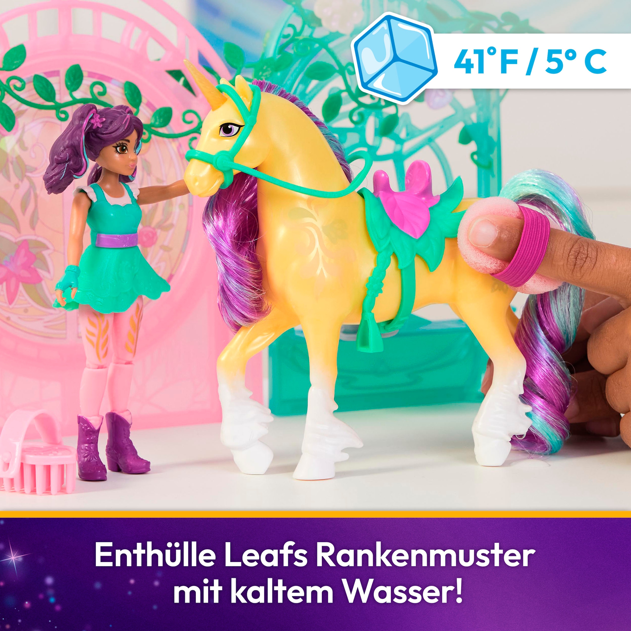 Spin Master Anziehpuppe »Unicorn Academy - Stall Spielset - Ava & Leaf«