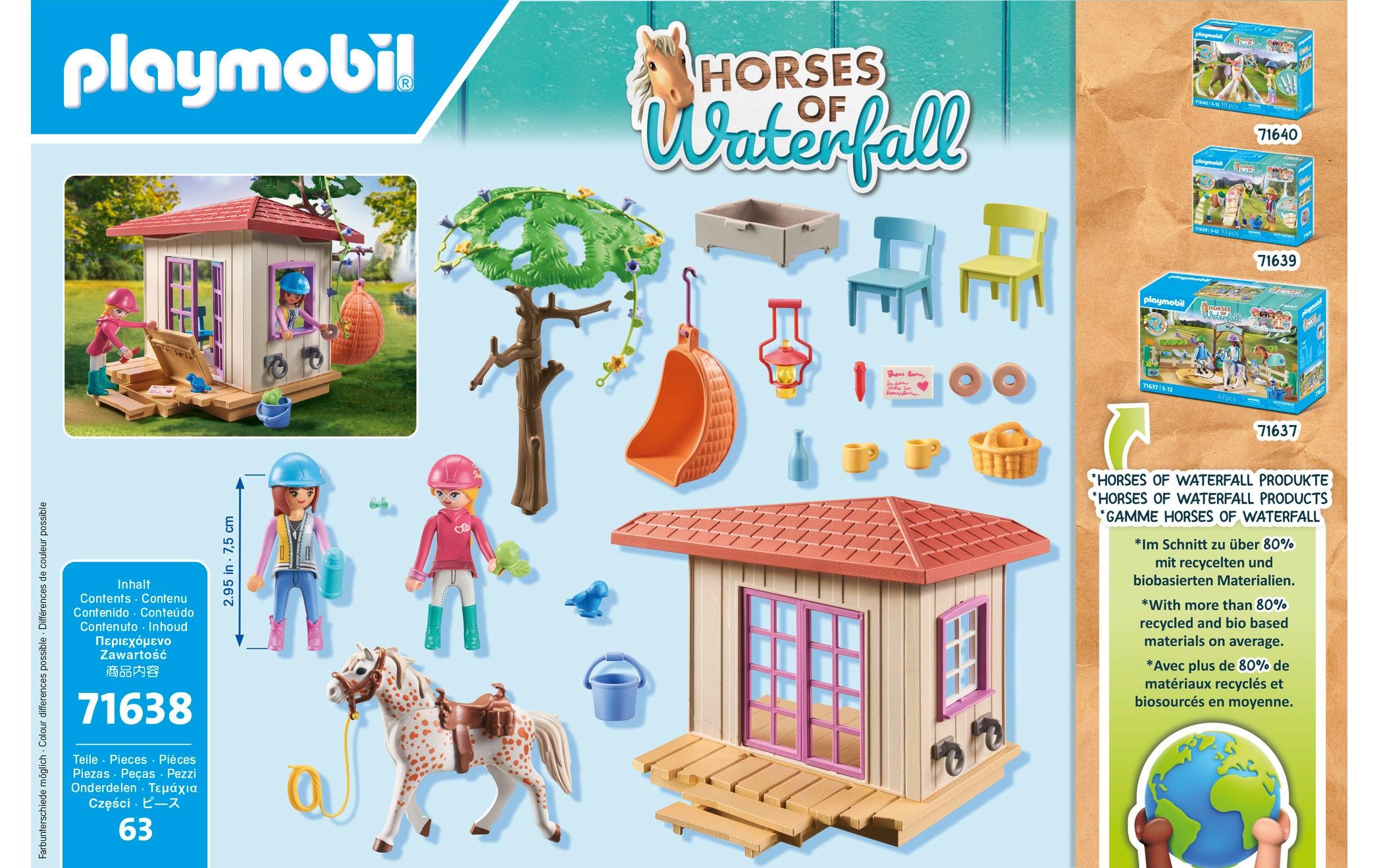 Playmobil® Spielbausteine »Horses of Waterfall Geheimes Clubhaus für Pferdefans 71638«