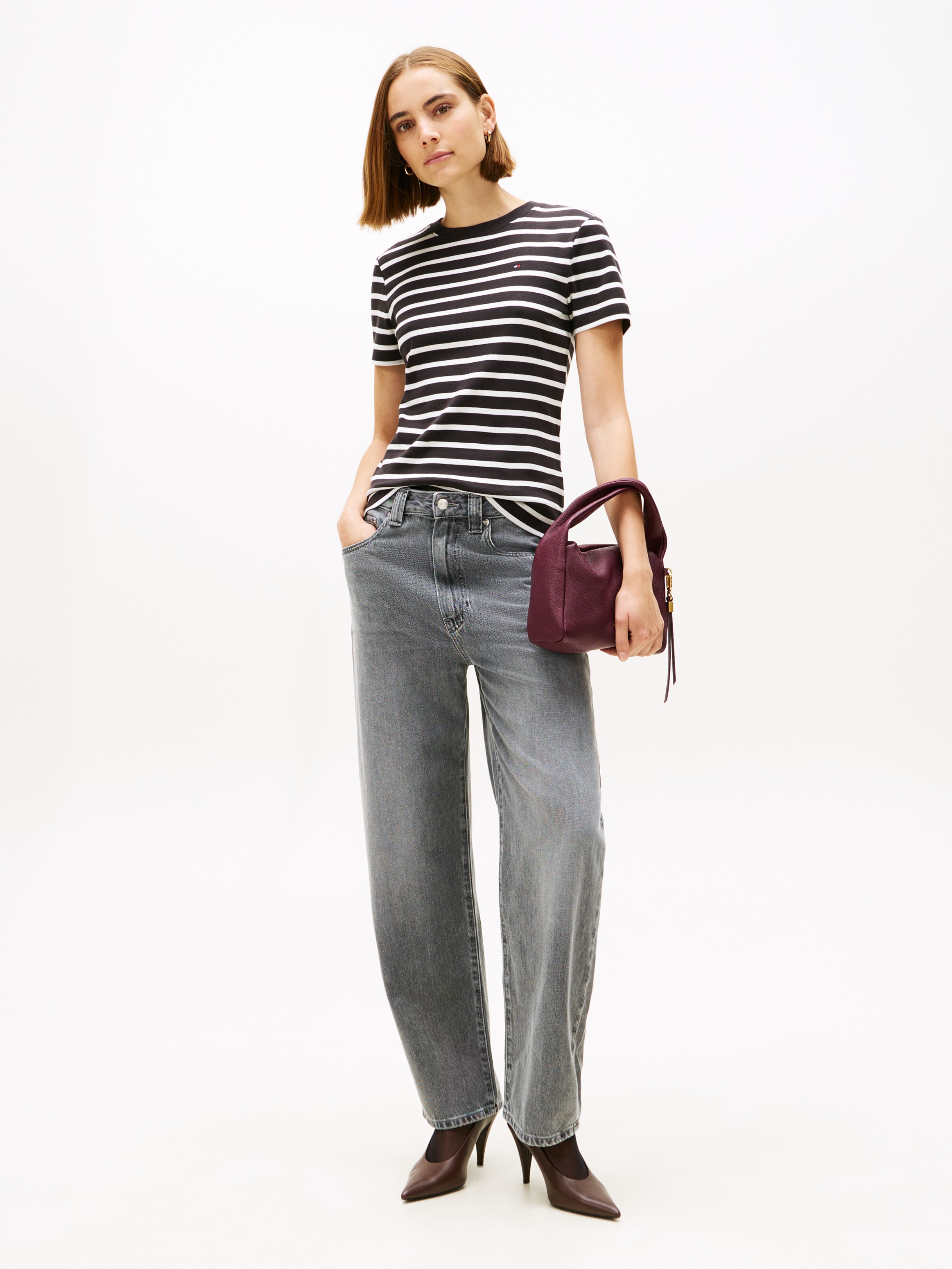 Tommy Hilfiger T-Shirt »SLIM CODY C-NK SS« Baumwolle, slim fit