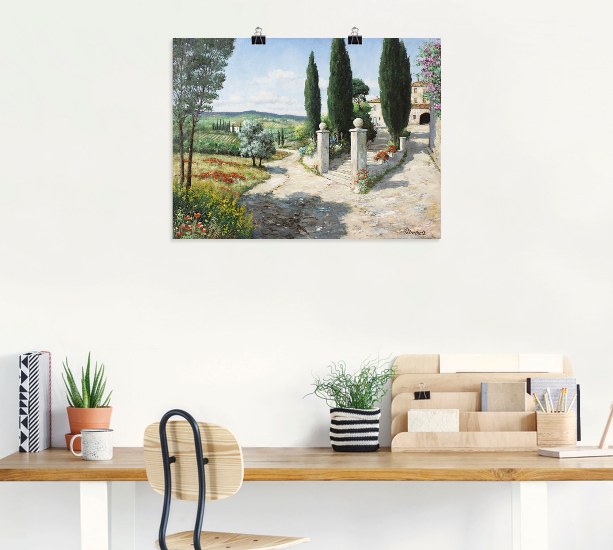 Artland Wandbild »Wohnung in der Toskana« Europa 1 Stk. tlg. als Leinwandbild, Poster in verschied. Grössen