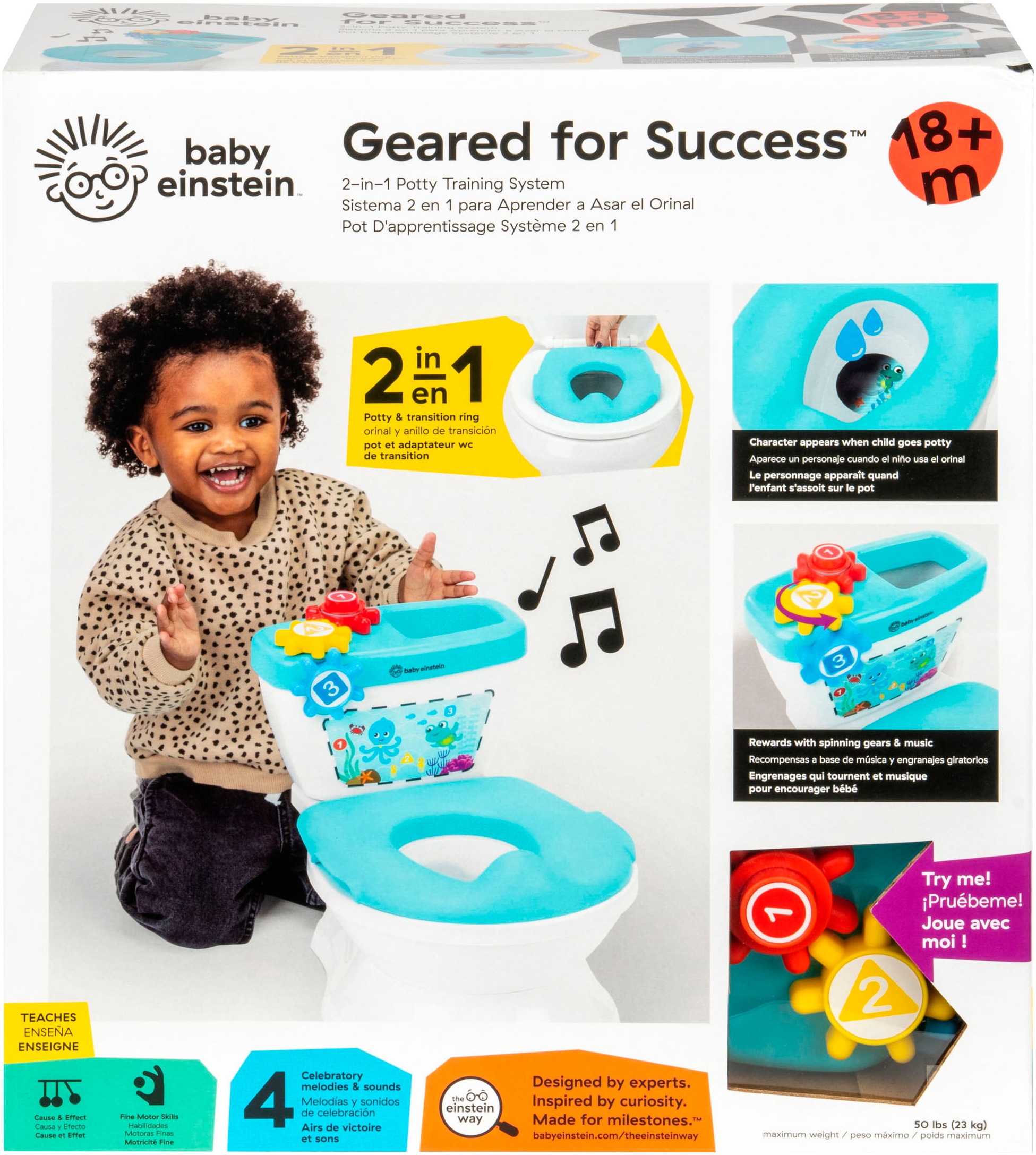 Baby Einstein Toilettentrainer »Geared for Success™ 2-in-1 Potty Training System« mit Sound