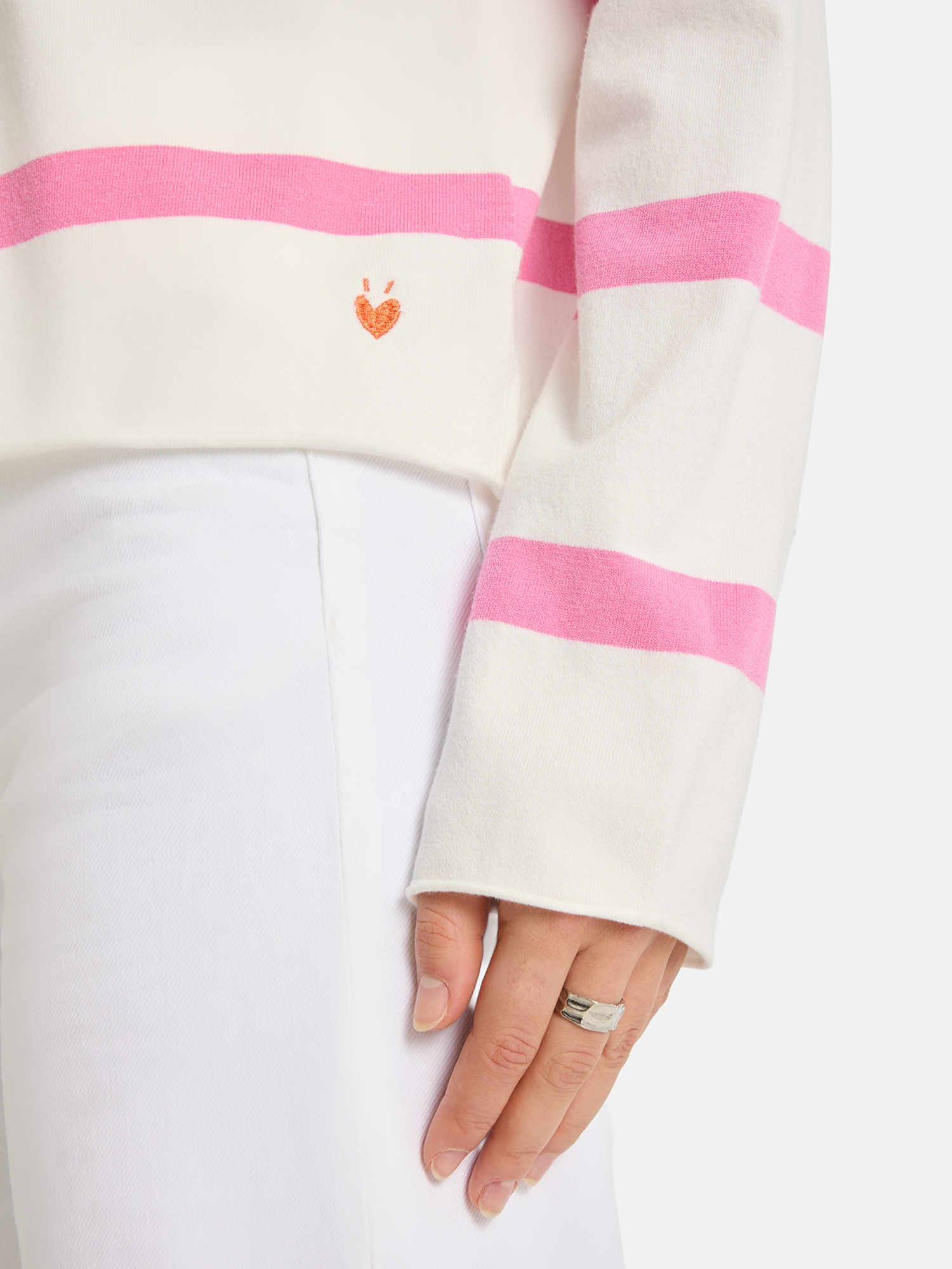 Lieblingsstück Pull à col rond »MarciEP« mit Streifen