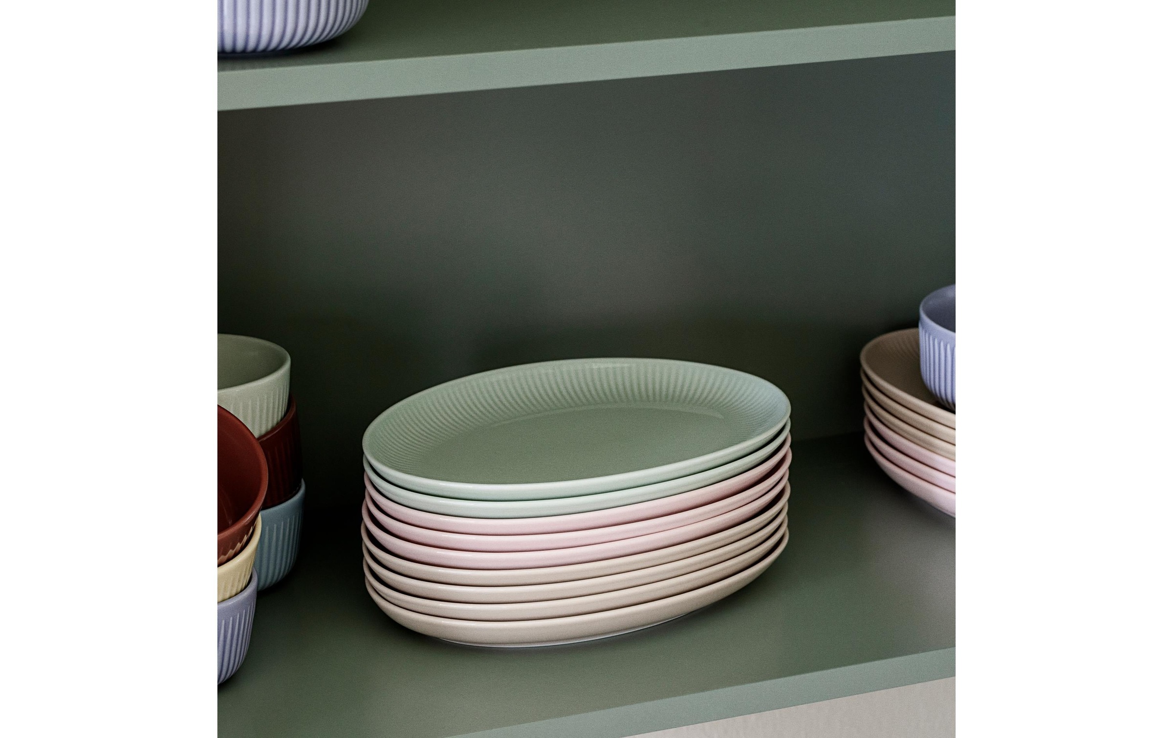 Eva Solo Assiette plate »Legio Nova Palette Teller oval coupe 24.5 cm Soft pink«