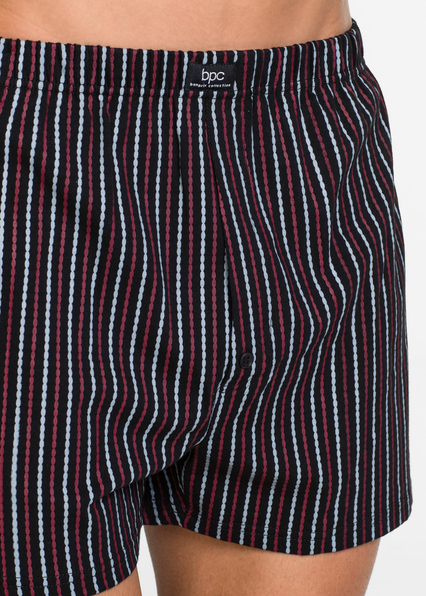 bonprix Boxers »Lockere Jersey Boxershorts aus Baumwolle (3er Pack)« Paquet, 3 cuis coupe large, ample, en coton