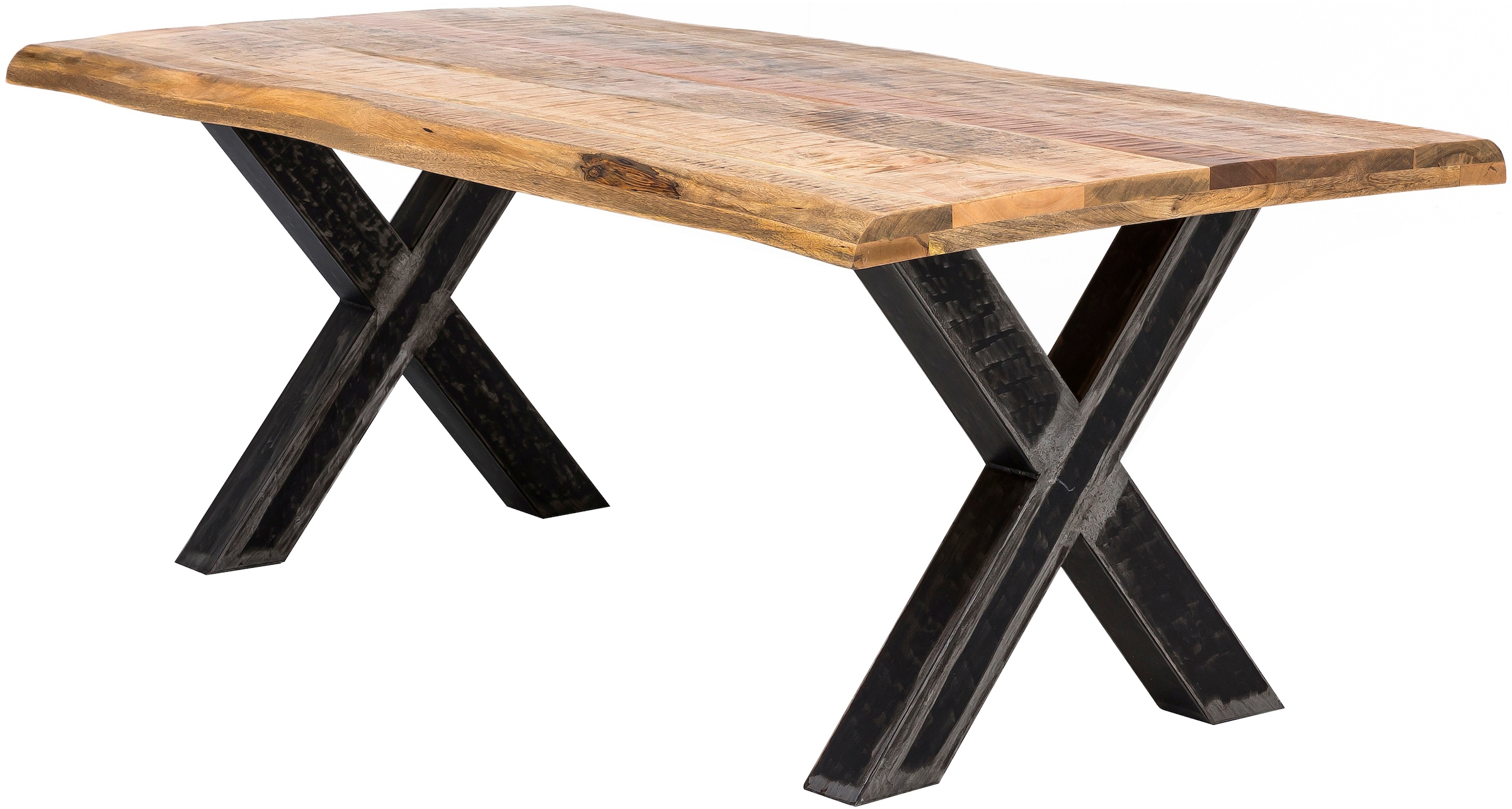 SIT Pied de table »Bosa aus Stahl im Used Look für Platten von 160–240 cm« 1 cuis tlg. Support de plateau de table en acier en forme de X au look usé marqué