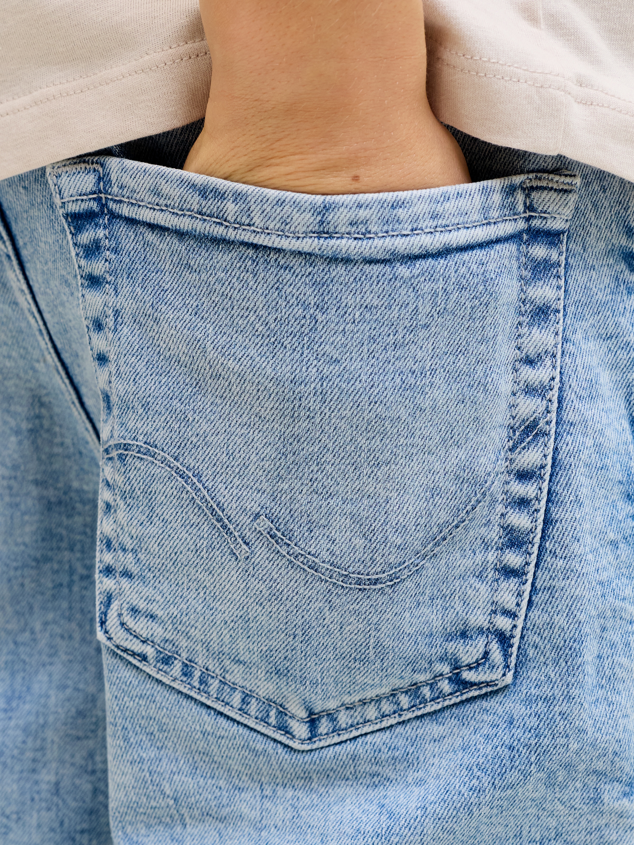 Jack & Jones Junior Shorts »JJIRICK bequem mit mittlerer Taille für Jungen«  unifarben, modisch, regular fit, Web,