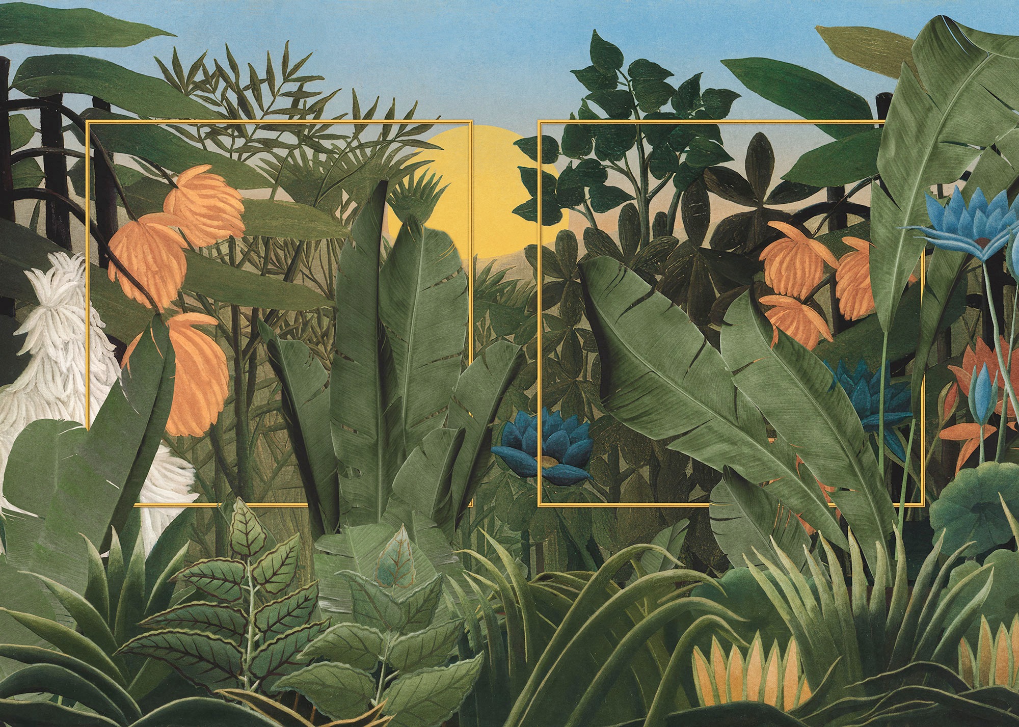 Komar Papier peint photo »Komar Vlies Fototapete - Rousseau Remix - Grösse 350 x 250 cm« imprimé