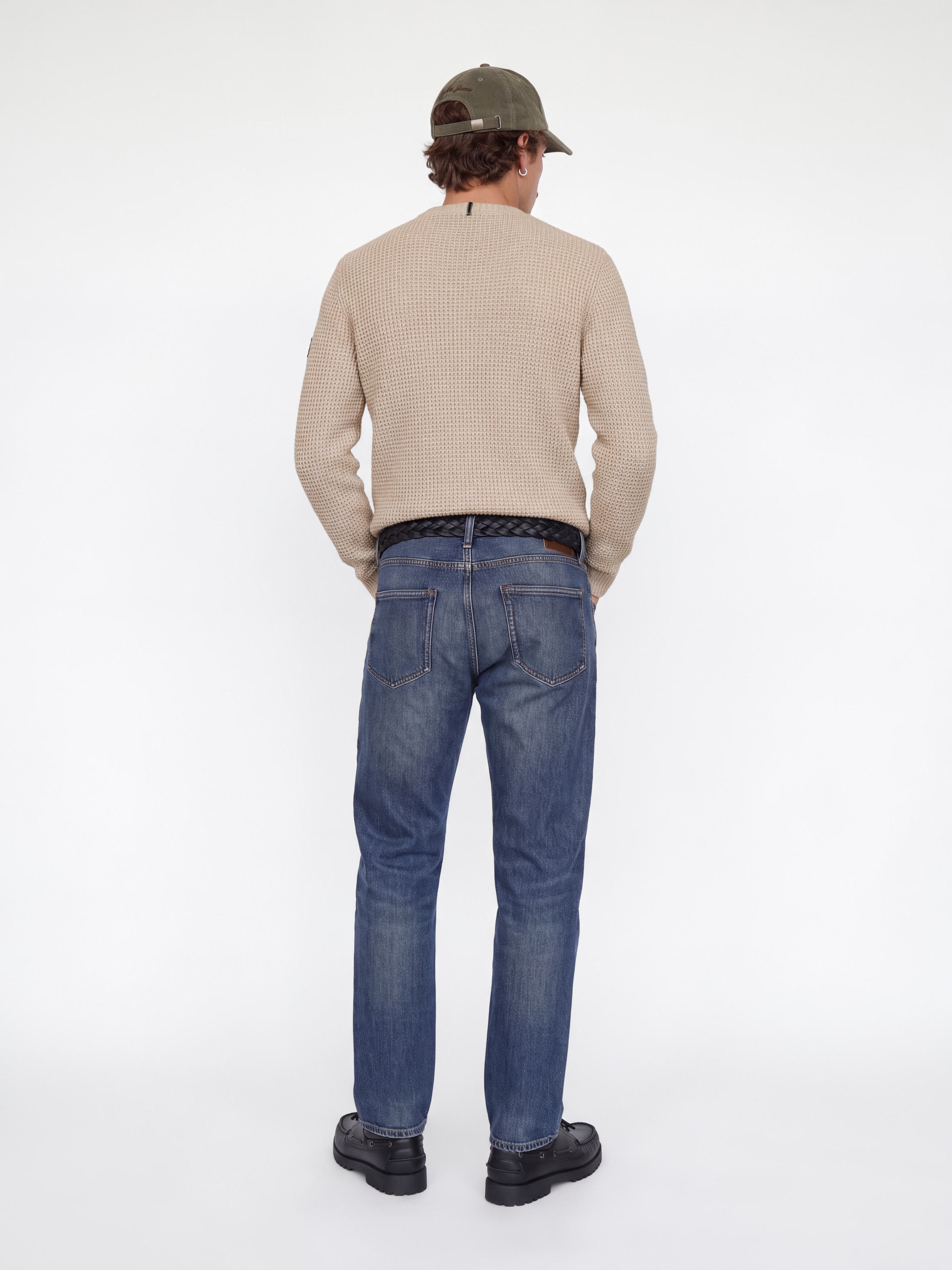 Jack & Jones Pull à col rond »JJLUKE KNIT CREW NECK AW26« mélange de matériaux, coupe régulière