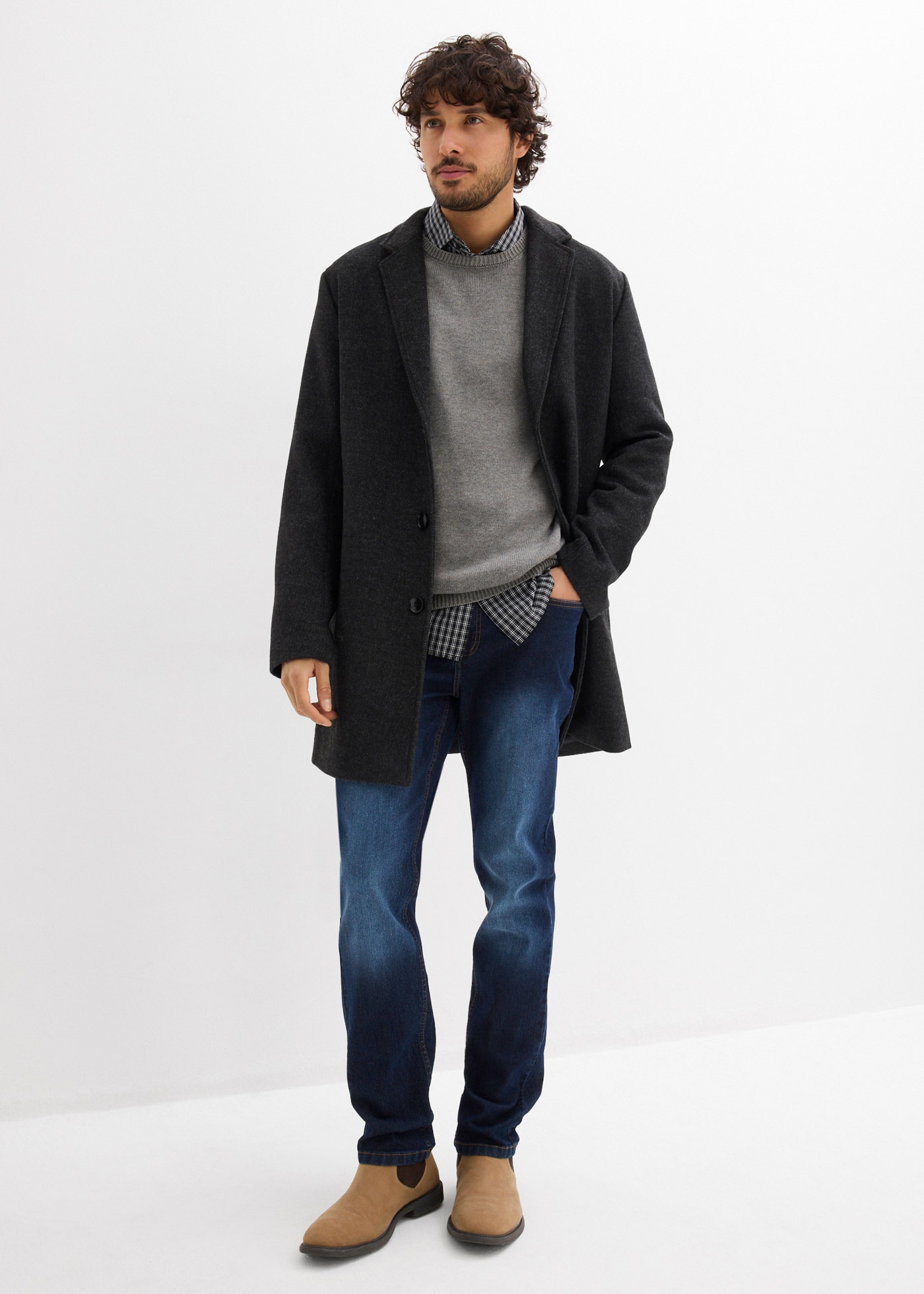 bonprix Jeans coupe régulière Paquet, 2 Regular Fit, gerader Schnitt, im 2er-Pack