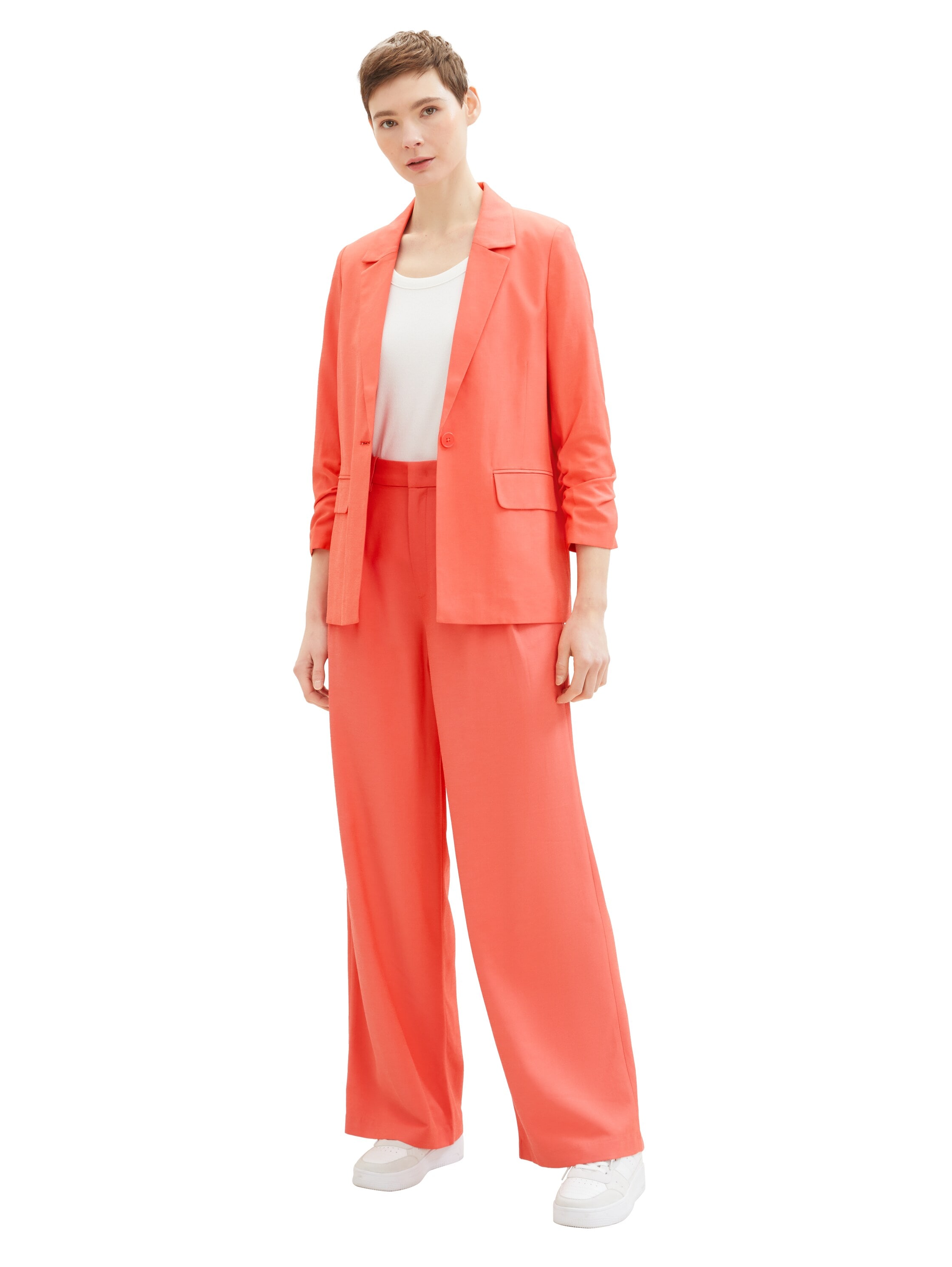 TOM TAILOR Denim Pantalon tissé  mit weitem Bein und aus Viskose