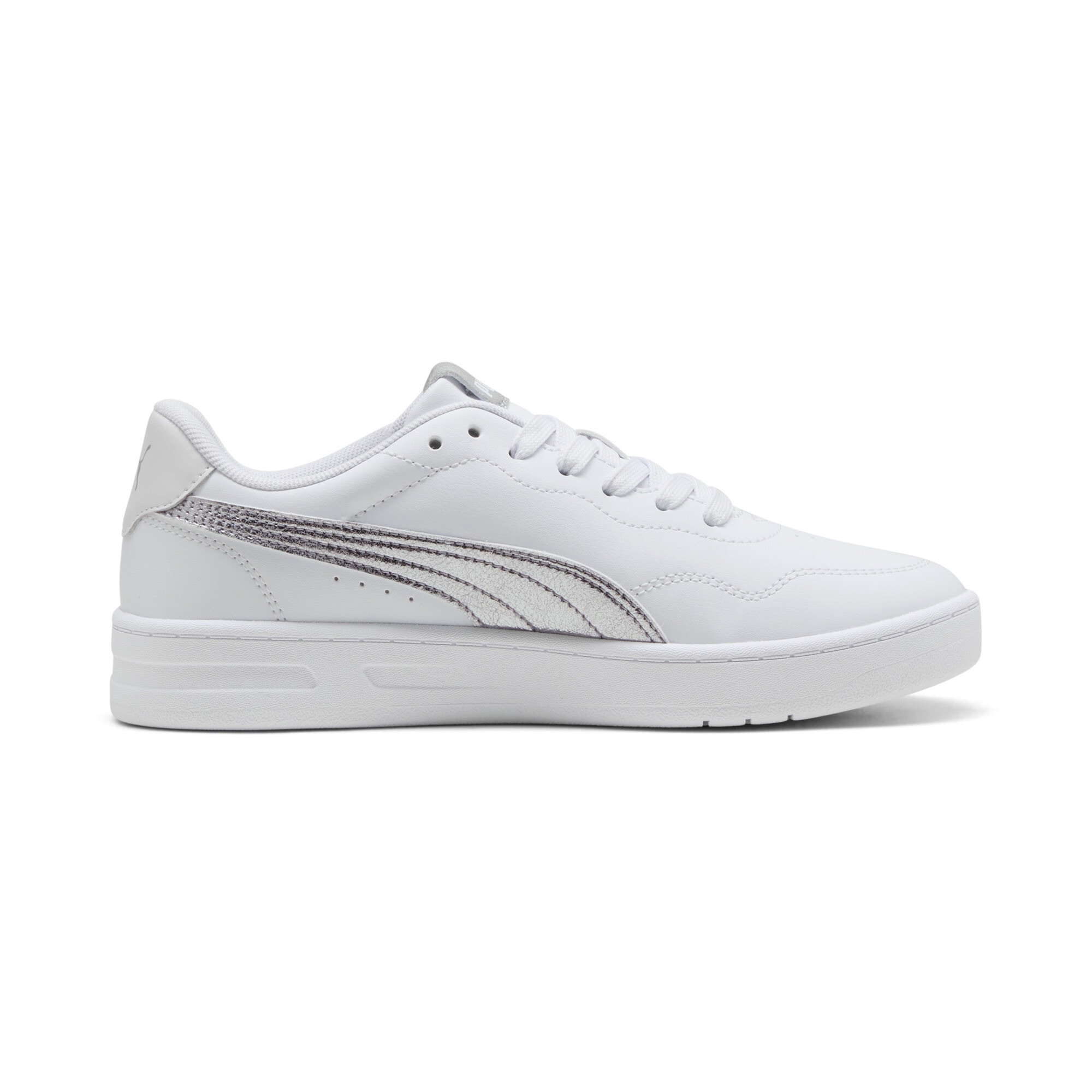 PUMA Sneakers »COURT LALLY METALLIC WHISPER«  für sportlichen Look im Alltag, atmungsaktives Innenmaterial