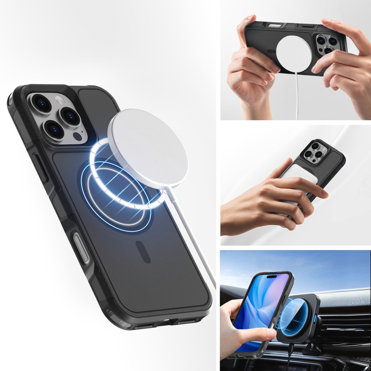 4smarts Handyhülle »Defend Case für Apple iPhone 16 Pro« Backcover, Schutzhülle, Handyschutzhülle, Case, Schutzcase, stossfest