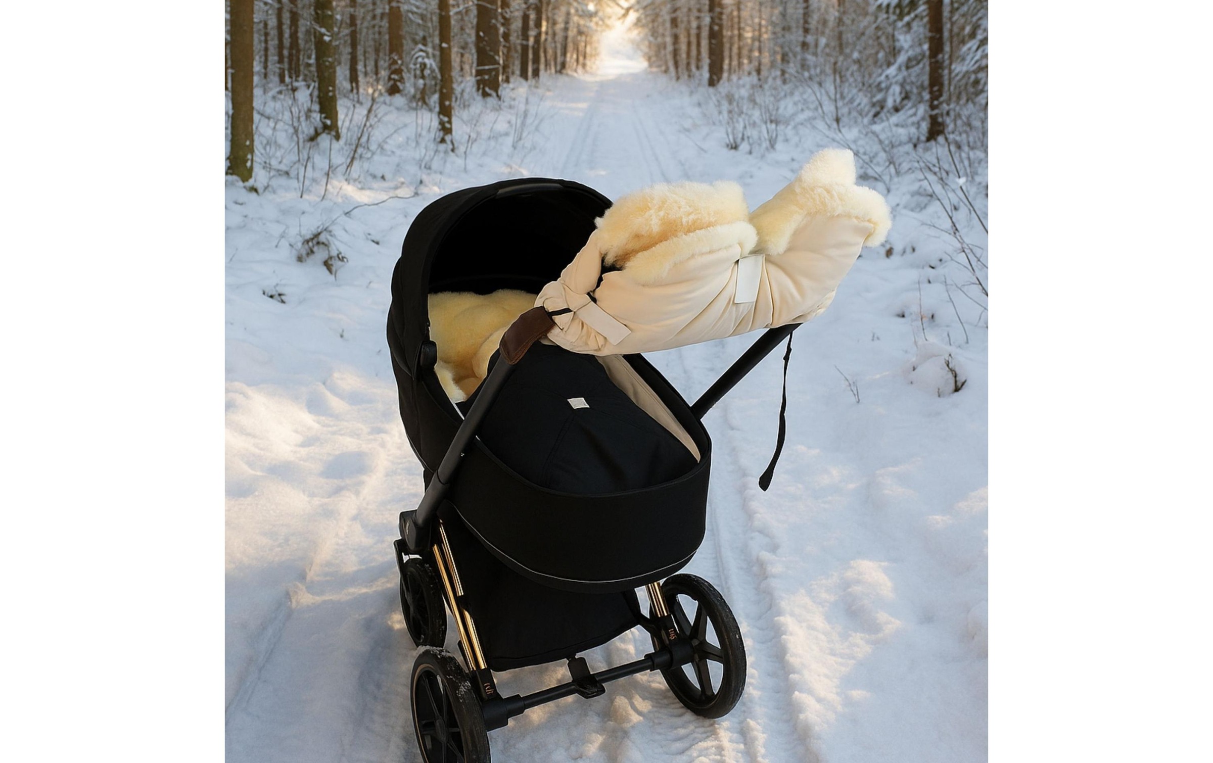 Kaiser Kinderwagen-Handwärmer »Lammfell Big Cream«