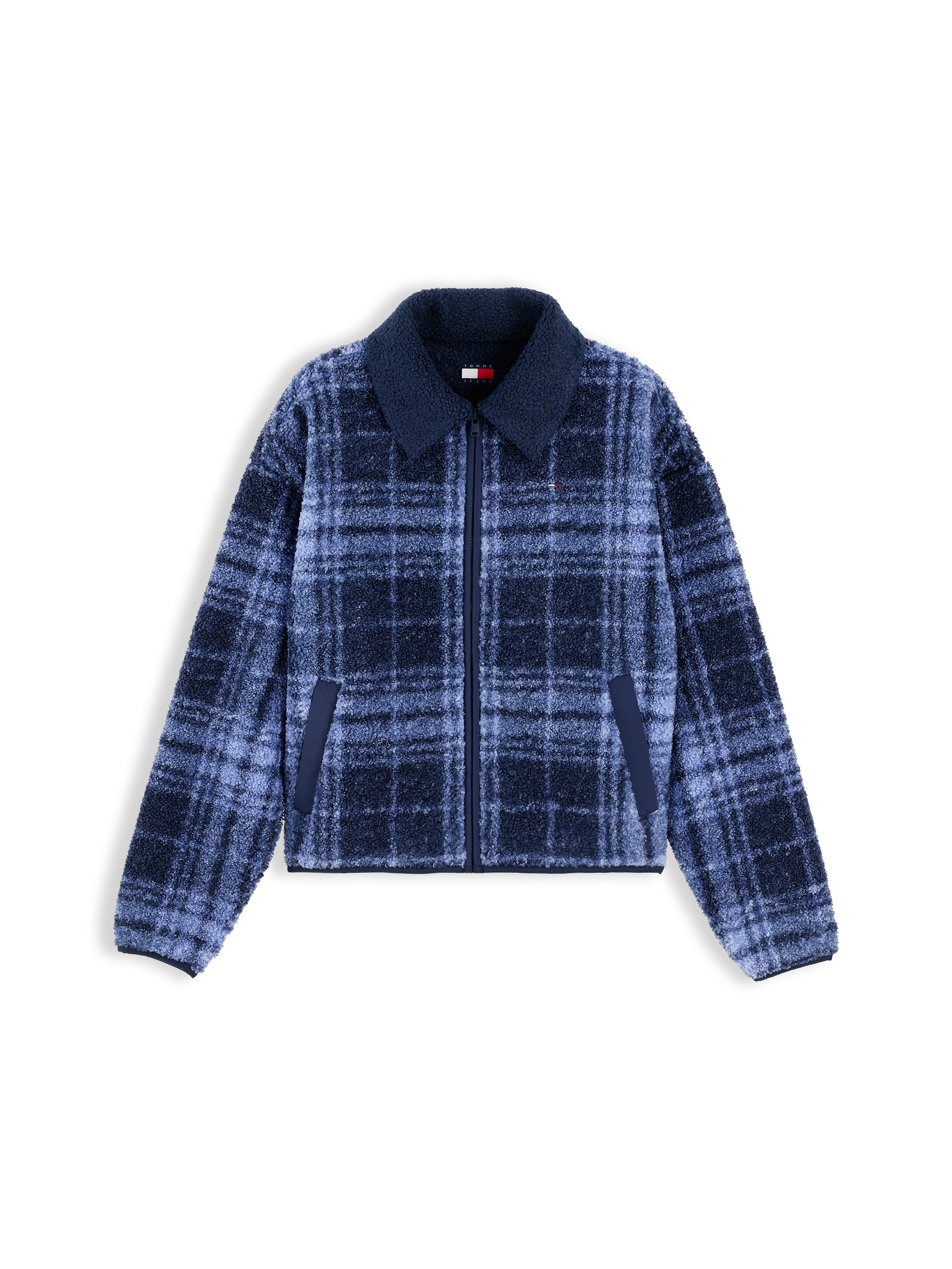 Tommy Jeans Sweatjacke »TJW S FLAG ZIP THRU TEDDY EXT« Kunstfaser