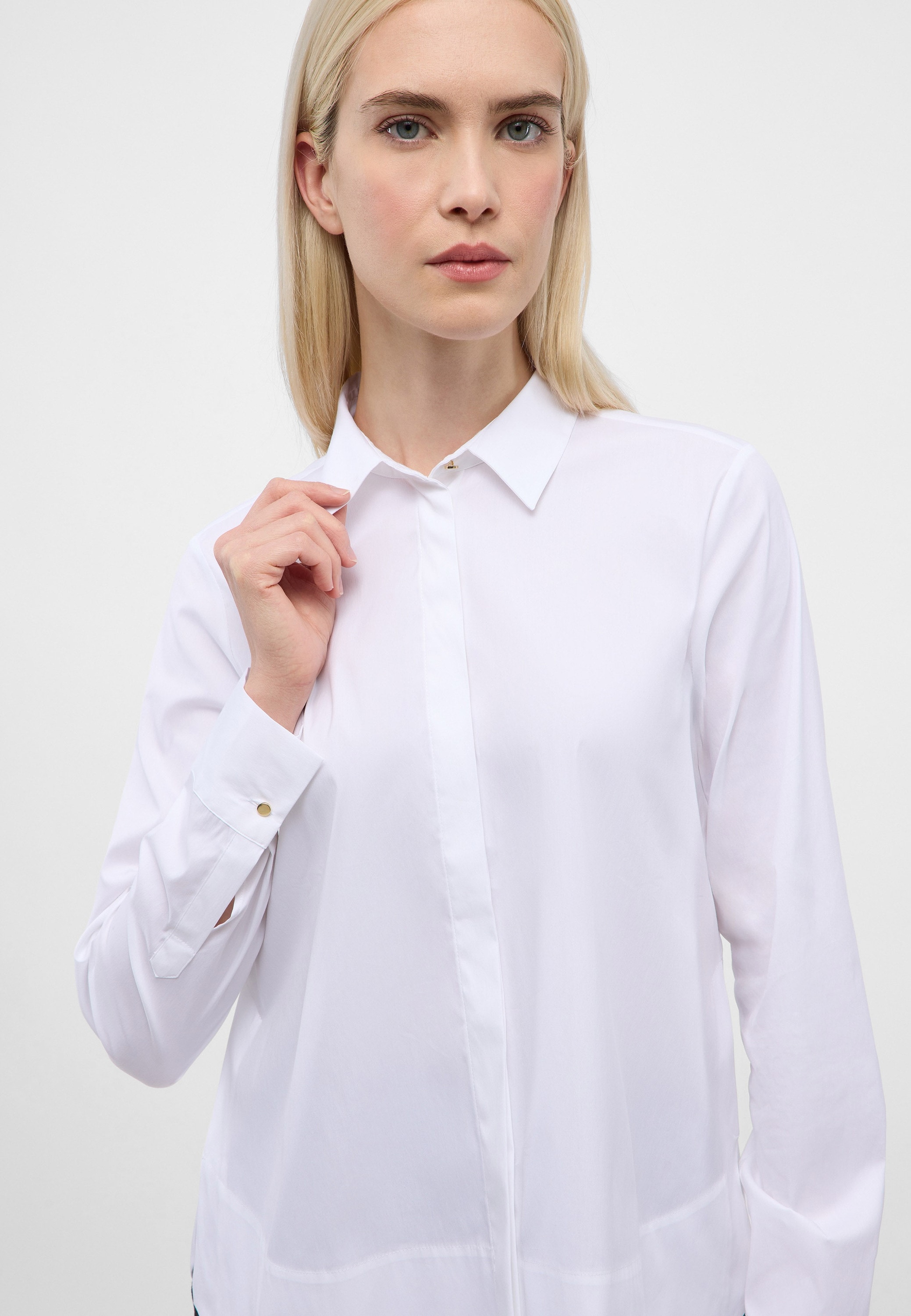 Eterna Blouse chemise »LOOSE FIT« EASY IRON (bügelleicht)