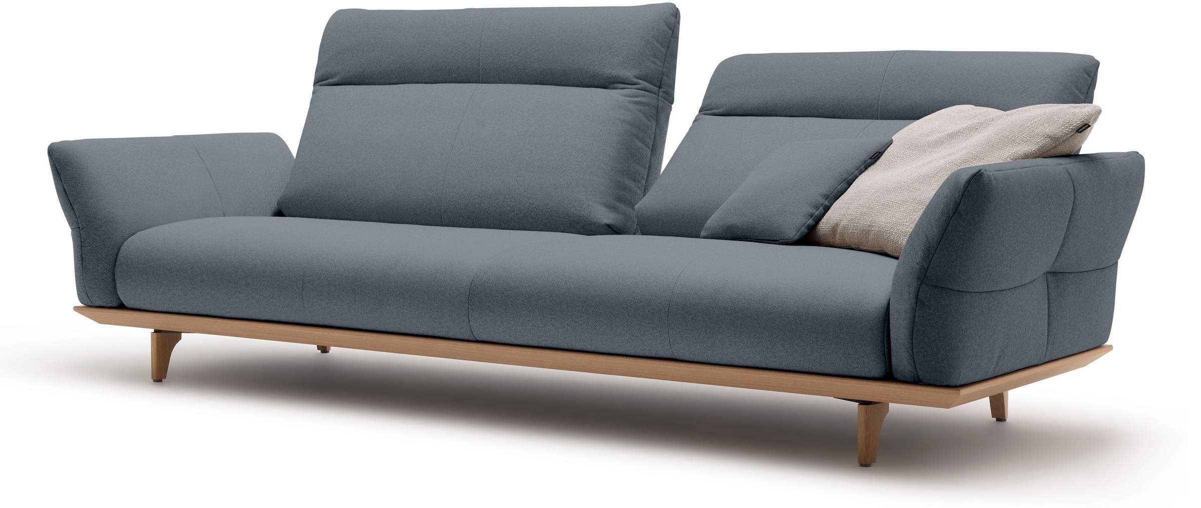 Creation BY ROLF BENZ 4 places »CR.460 Designsofa, erstklassiger Sitzkomfort, verst. Rückenlehne« socle en chêne, pieds en chêne naturel, largeur 248 cm
