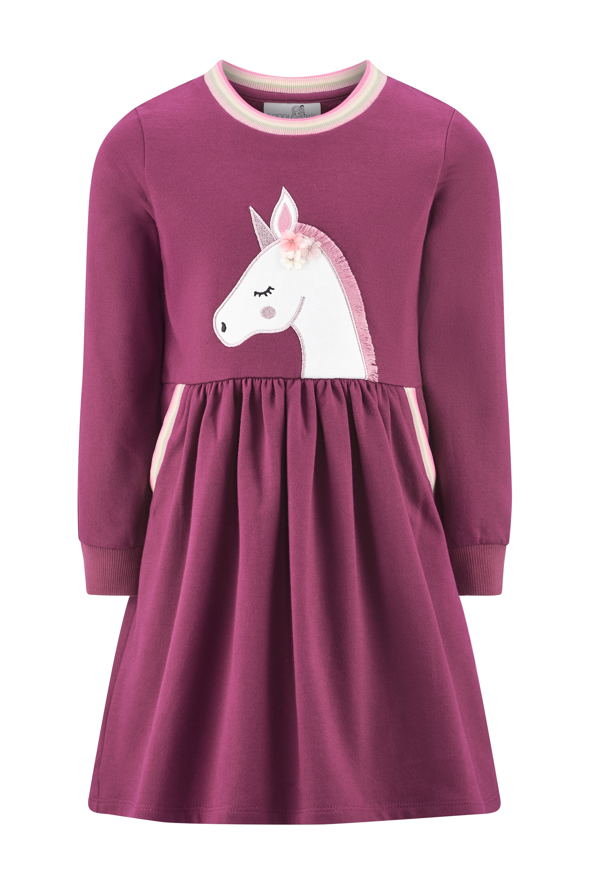 happy girls Sweatkleid Eingrifftaschen