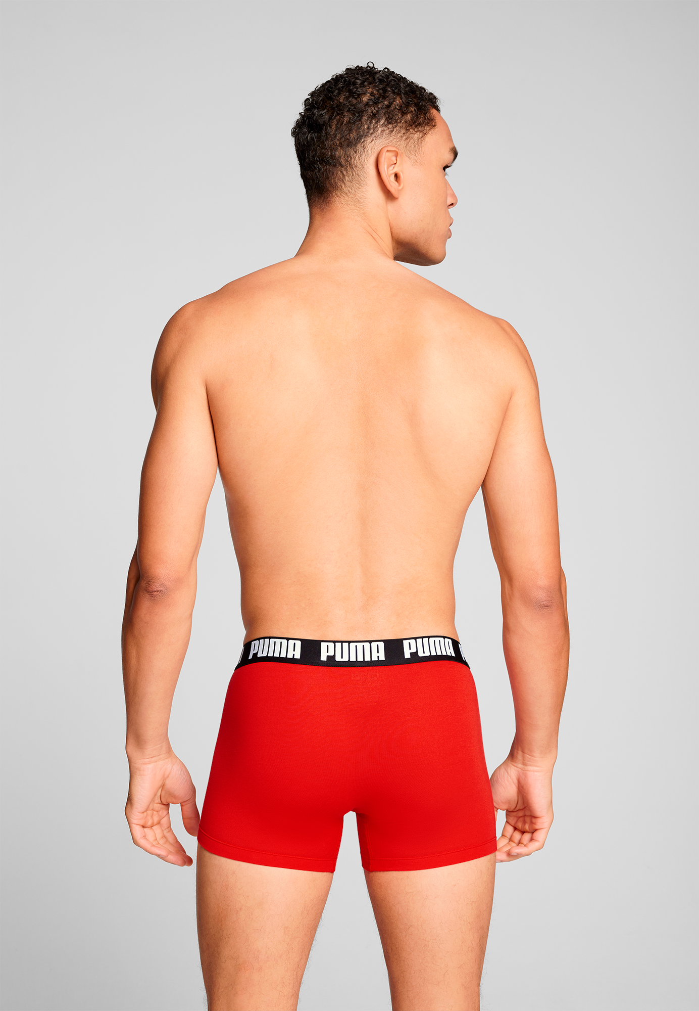 PUMA Boxershorts »PUMA MEN EVERYDAY BASIC BOXERS 2P« Packung,  mit Puma Webbund