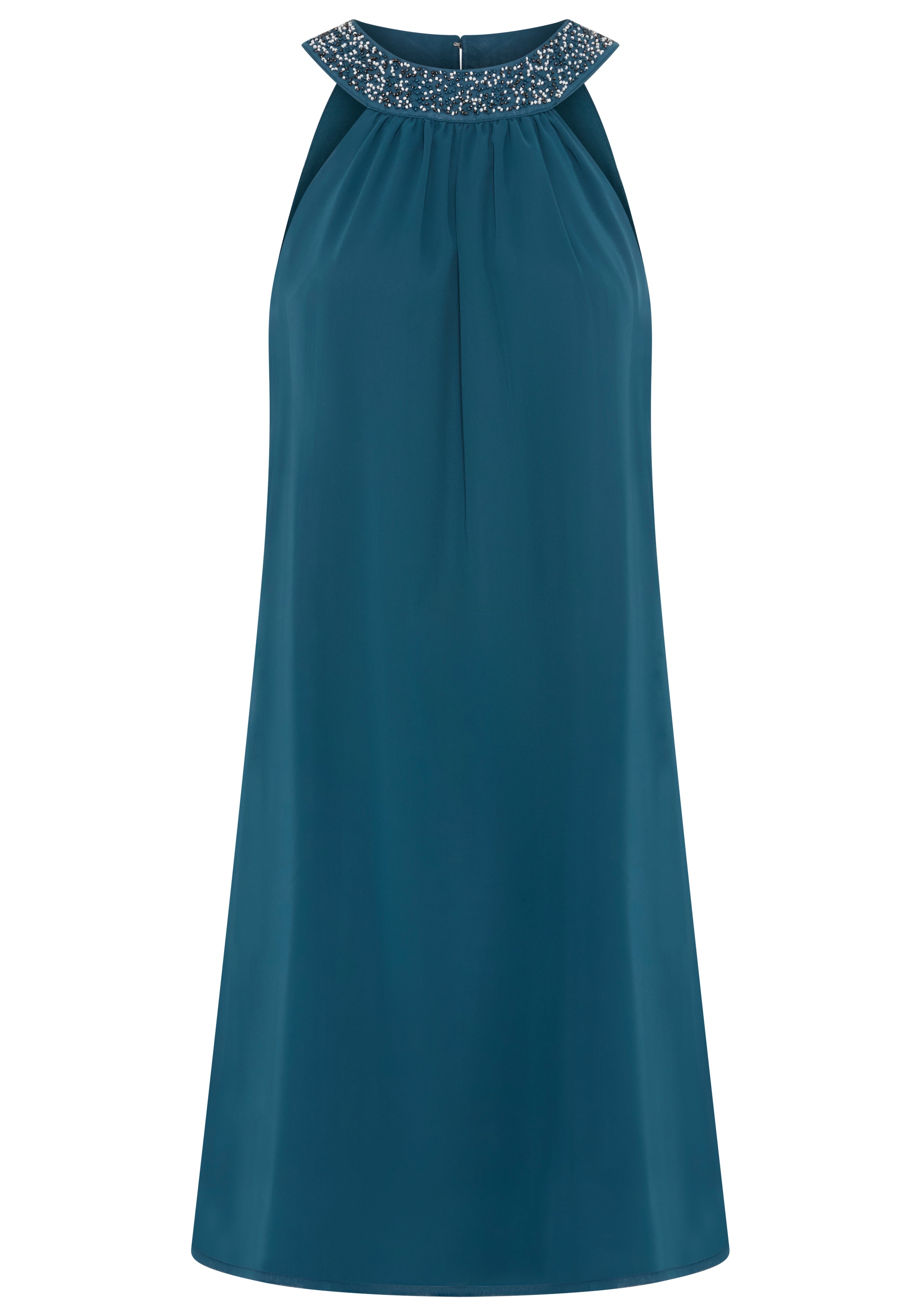Laura Scott Robe de soirée pour occasions spéciales, en georgette avec doublure jersey, longueur genoux