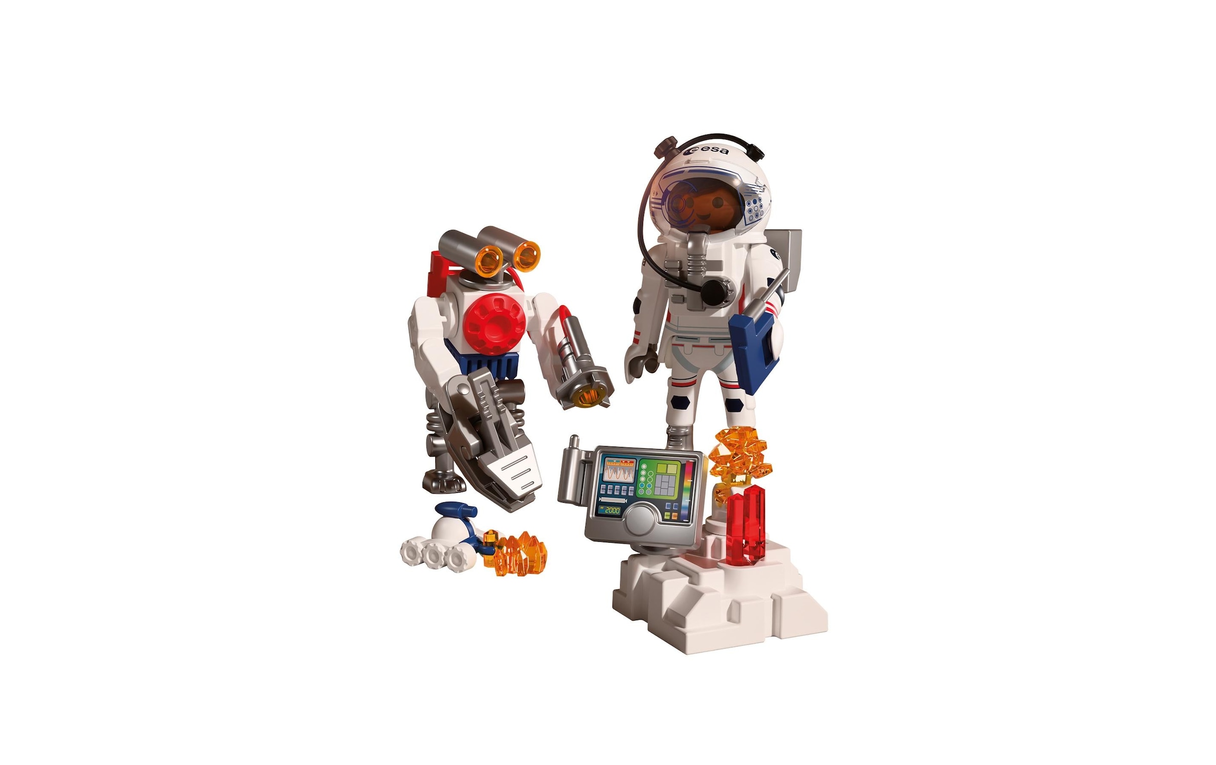 Playmobil® Konstruktions-Spielset »ESA: Astronaut mit Roboter (72014), City Action«