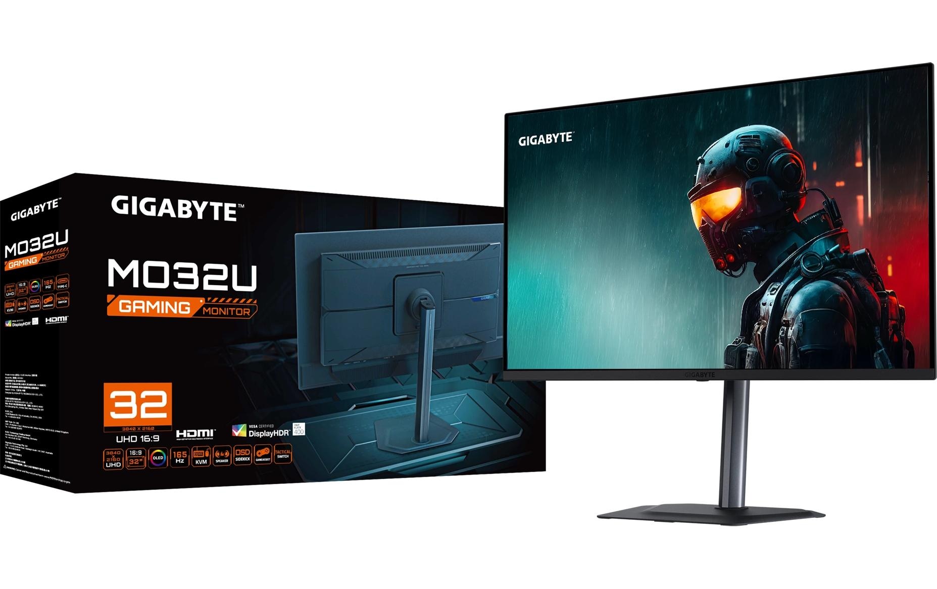 Gigabyte Gaming-Monitor »MO32U« 80,01 cm/31,5 ″  3840 x 2160 px 0,03 Reaktionszeit 165 Hz