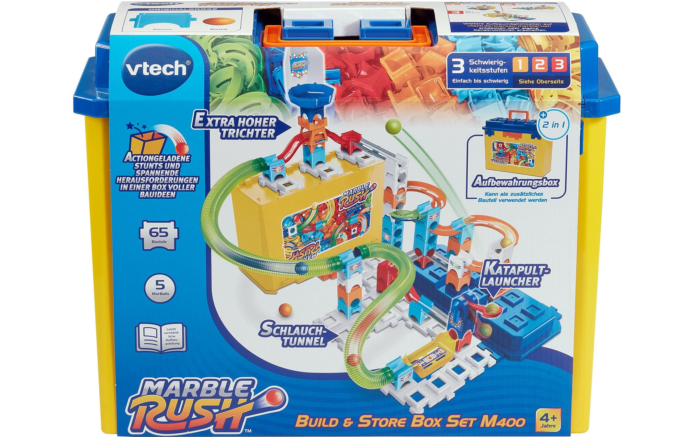 Vtech® Lernspielzeug »Marble Rush Build & Store Box Set M400 -DE-«