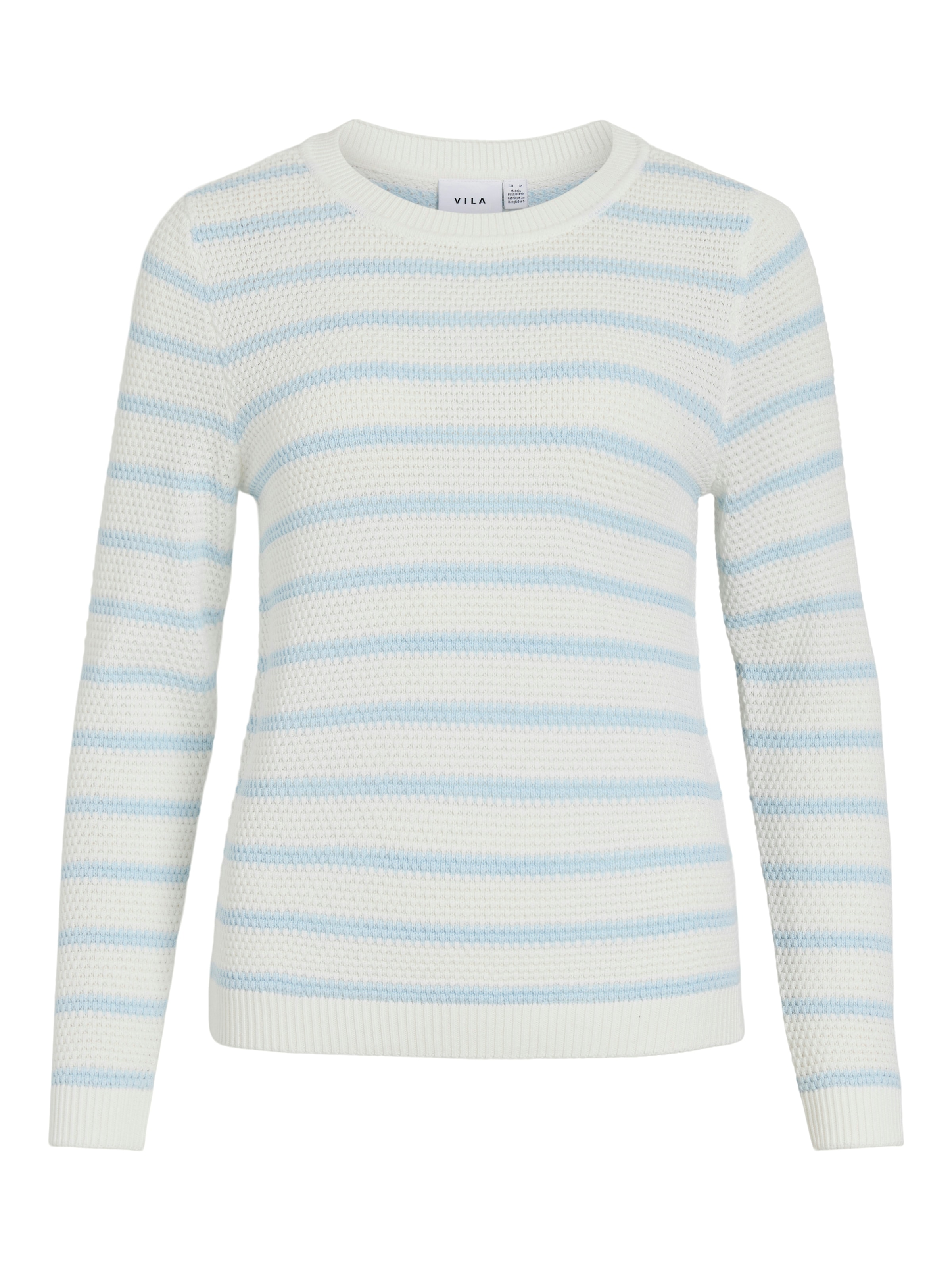 Vila Pull à col rond »VIDALO O-NECK L/S STRIPE KNIT TOP- NOOS«