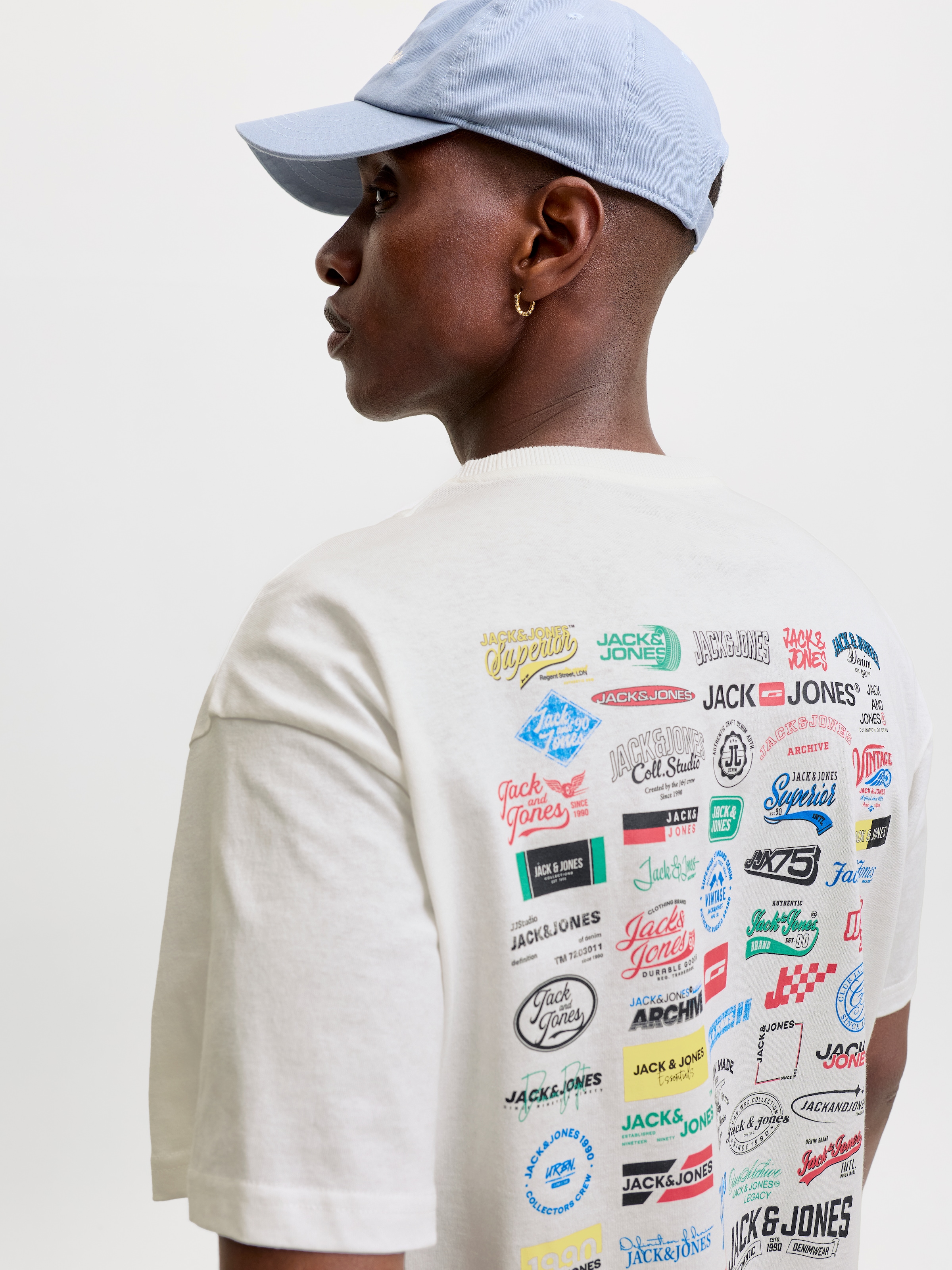 Jack & Jones T-shirt »JJLEGACY TEE SS CREW NECK« coton, coupe ample