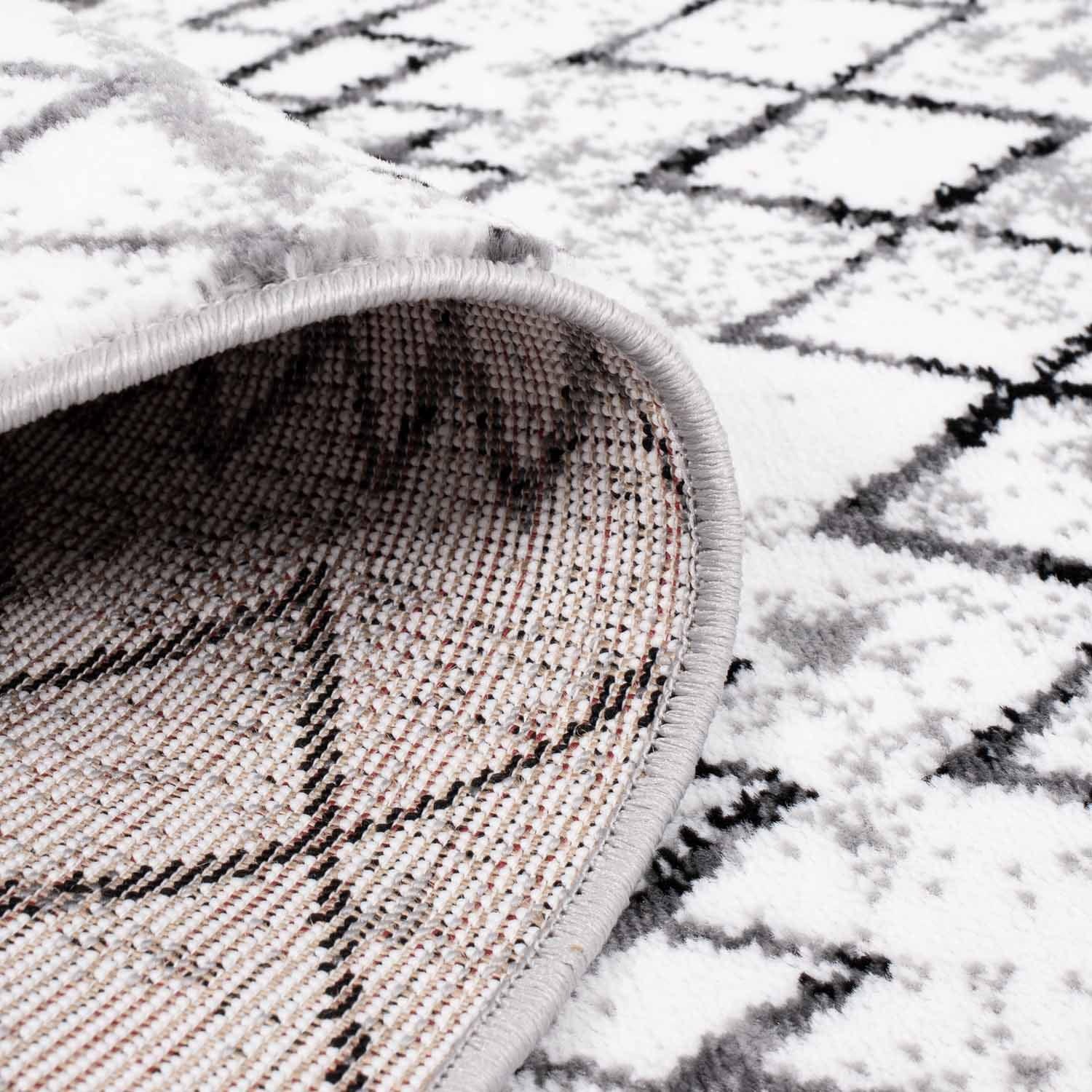 Carpet City Tapis »Timeless 7547« Rectangulaire 6 mm Höhe Kurzflor, Modern, Zickzack-Muster, ideal für Wohnzimmer & Schlafzimmer