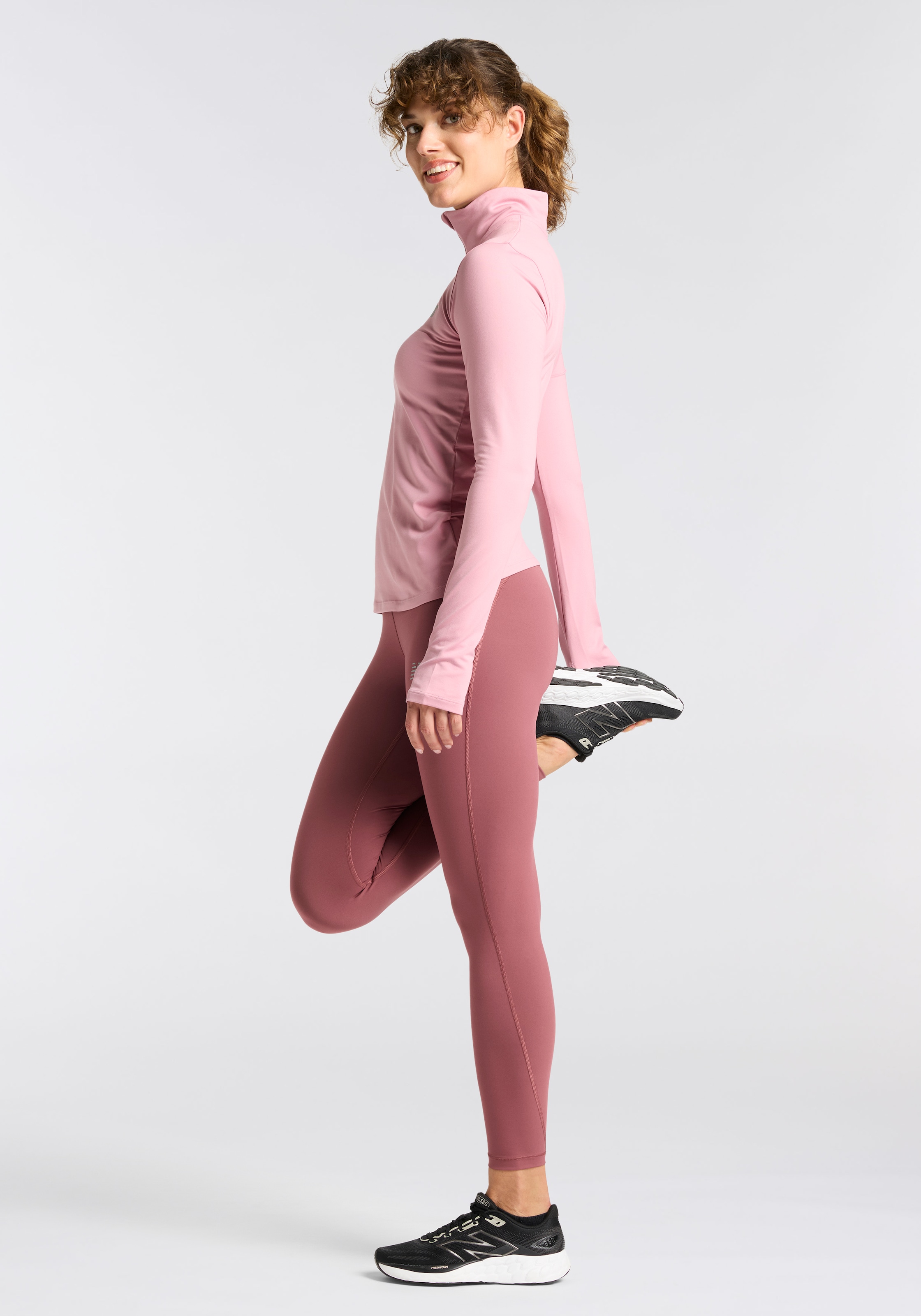 New Balance T-shirt de course »SPORT ESSENTIALS SPACE DYE 1/4 ZIP« 1 pièces tlg.